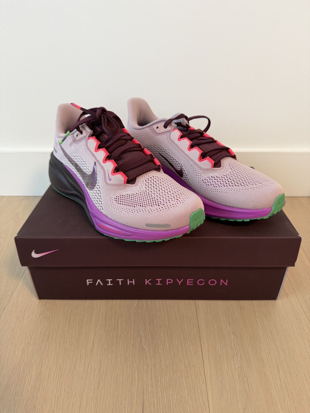 Faith Kipyegon x Nike Pegasus 41 PlumChalk/FuchsiaDream NIB
