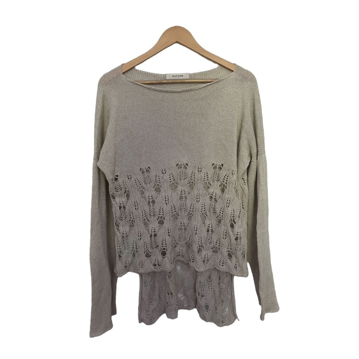 Sulvam Sulvam distressed knit sweater Size US M / EU 48-50 / 2 - 1 Thumbnail