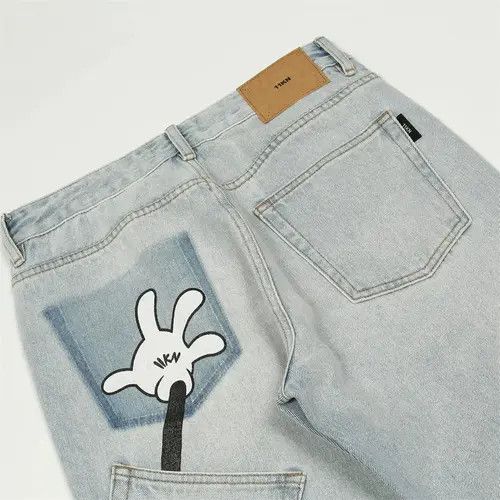 Jean y2k hiphop skate pattern jeans Size US 32 / EU 48 - 8 Thumbnail