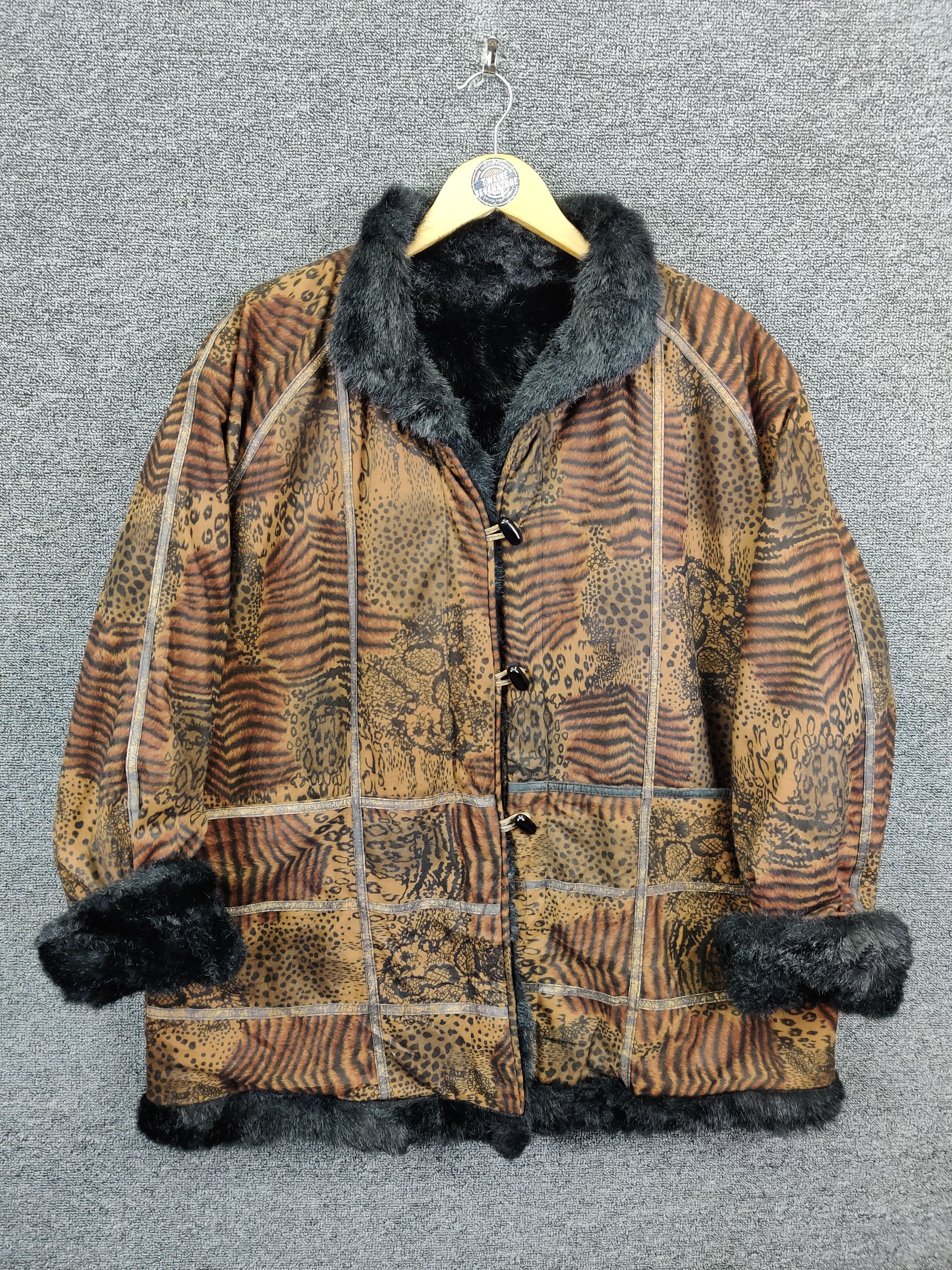 The Unbranded Brand Vintage Leopard Shearling Faux Fur Jacket Size US L / EU 52-54 / 3 - 1 Thumbnail