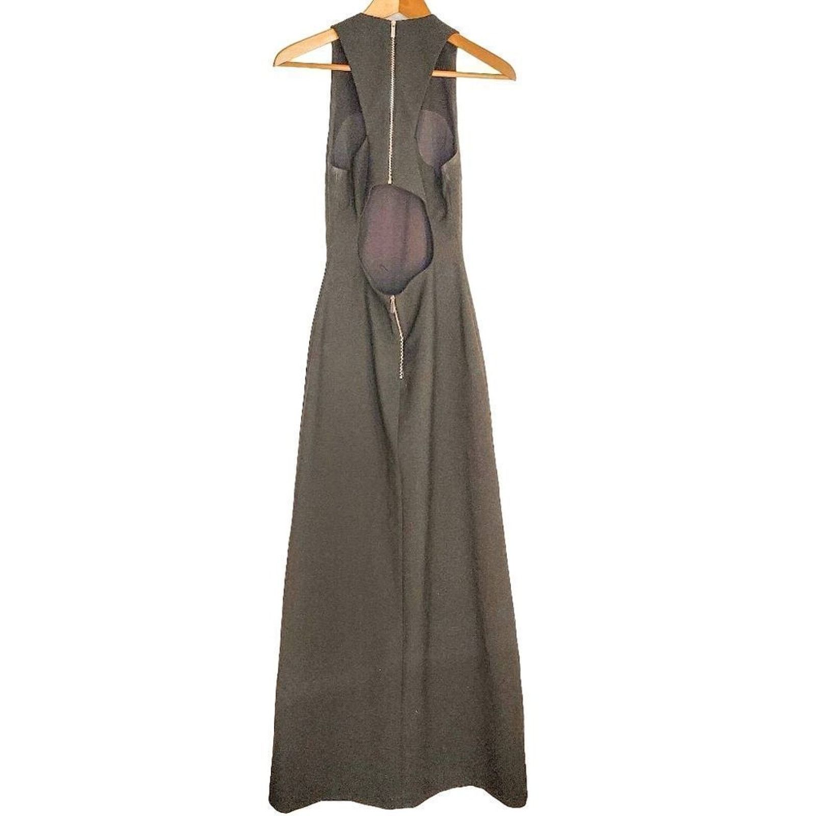 Elizabeth and James Elizabeth and James Black Freya Open Back Column Dress 0 XS Size XS / US 0-2 / IT 36-38 - 6 Thumbnail
