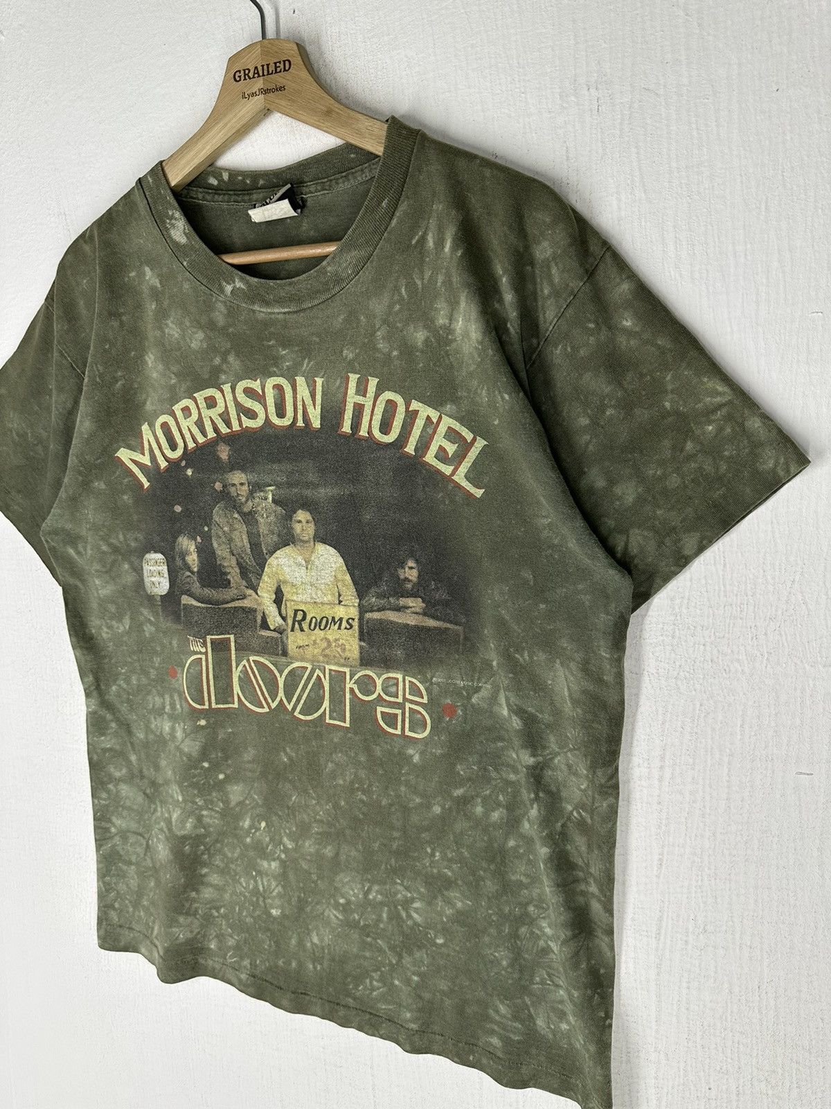 Band Tees 2002 Vtg The Doors Morrison Hotel Liquid Blue Shirt Tee Size US M / EU 48-50 / 2 - 2 Thumbnail
