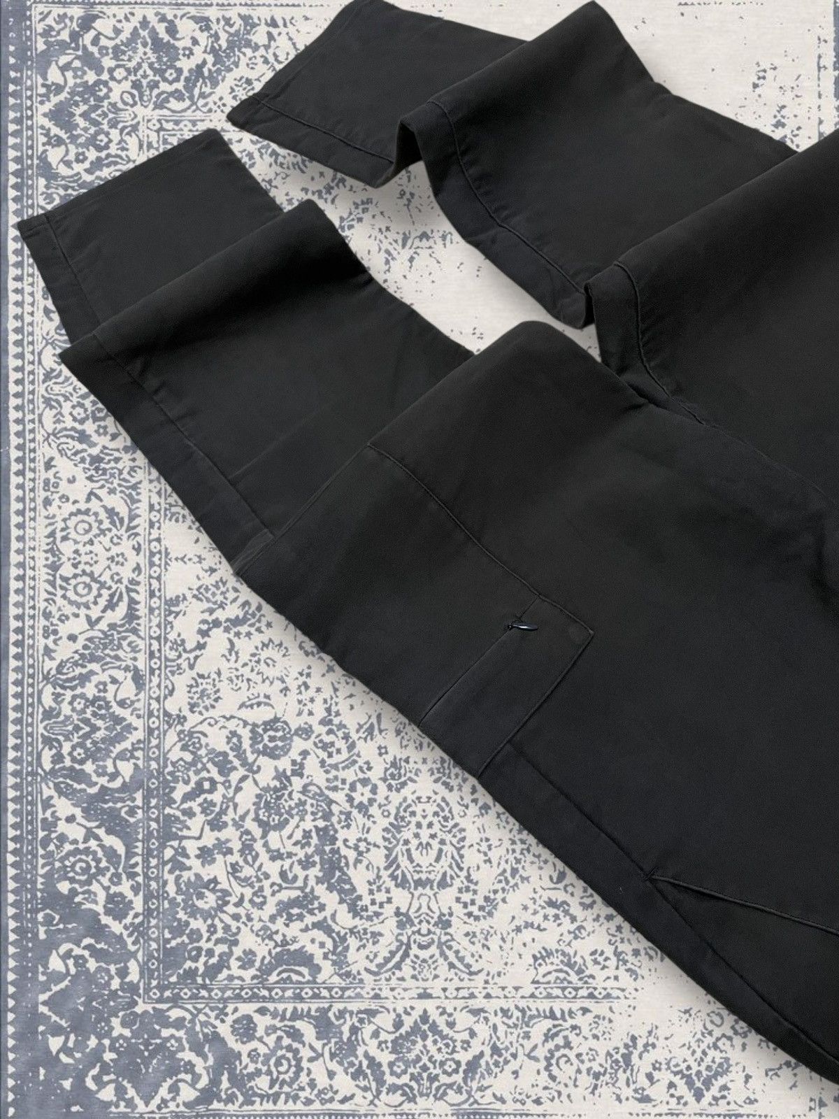 Yohji Yamamoto Vintage 1990s Designer Japan Yohji Yamamoto Suede Cargo Pant Size US 29 - 8 Thumbnail