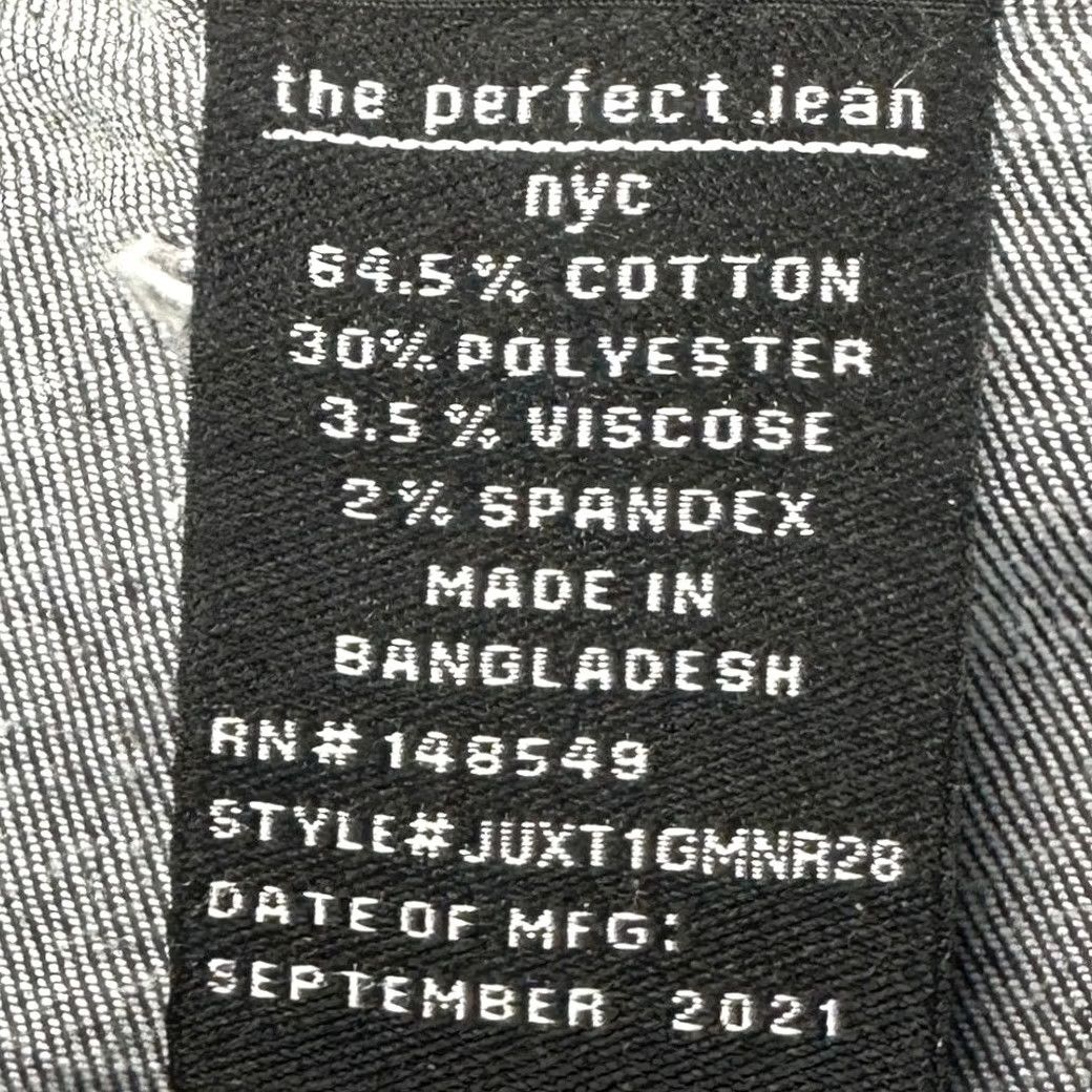 Denime NYC The Perfect Jean Slim Fit Straight Leg Jeans Men 42X28 Grey Distressed Denim Shark Grey/Charcoal Wash QC 5-Pocket Denim Straight Mens Size US 42 / EU 58 - 5 Thumbnail