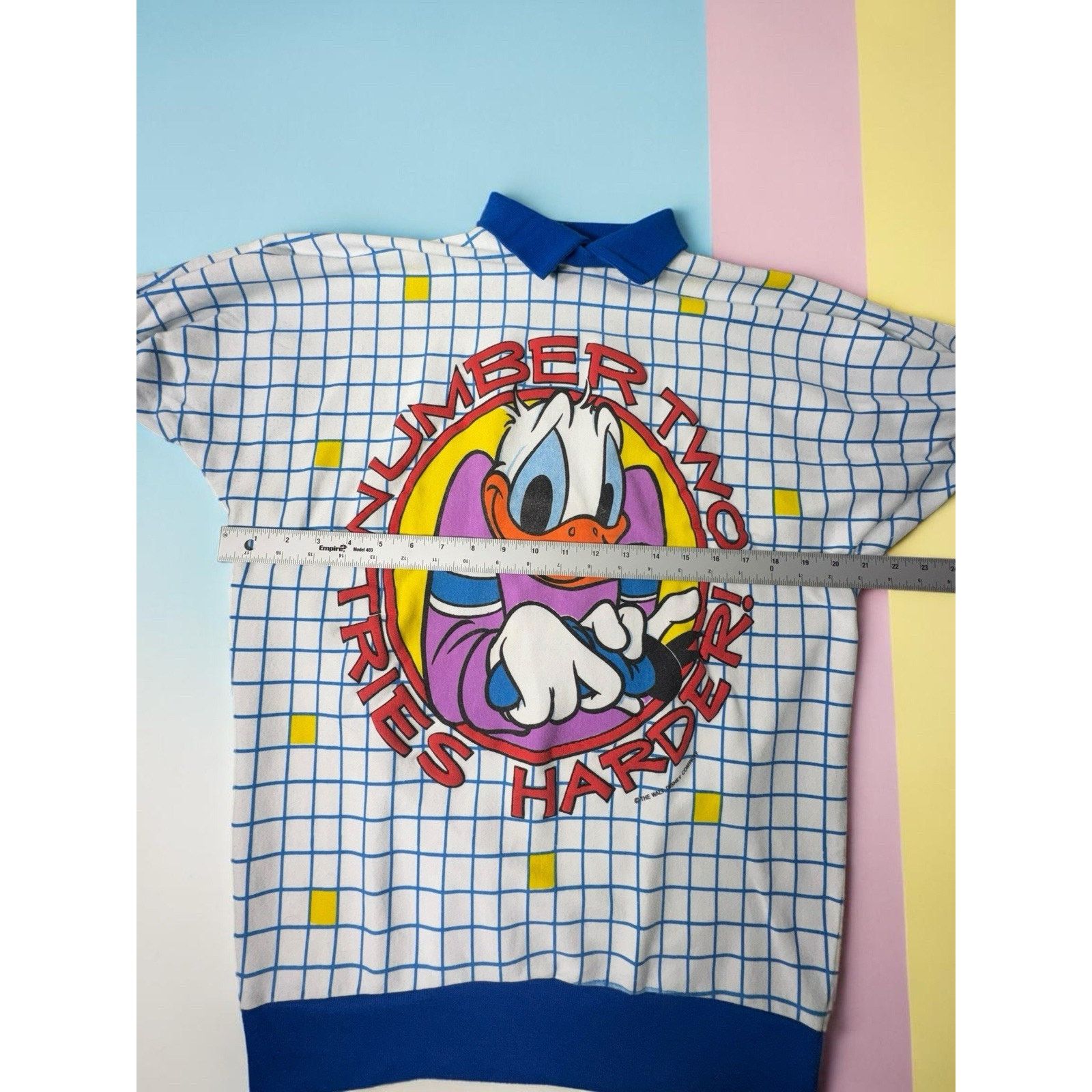 Disney Vintage Sunday Comics Disney Donald Duck Polo Shirt Womens Size M / US 6-8 / IT 42-44 - 2 Thumbnail