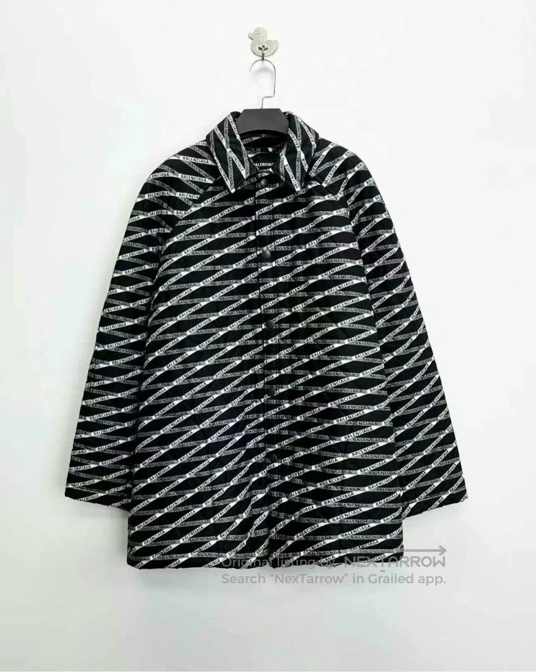 Balenciaga Balenciaga Striped Logo Light Jacket. Size US M / EU 48-50 / 2 - 1 Thumbnail