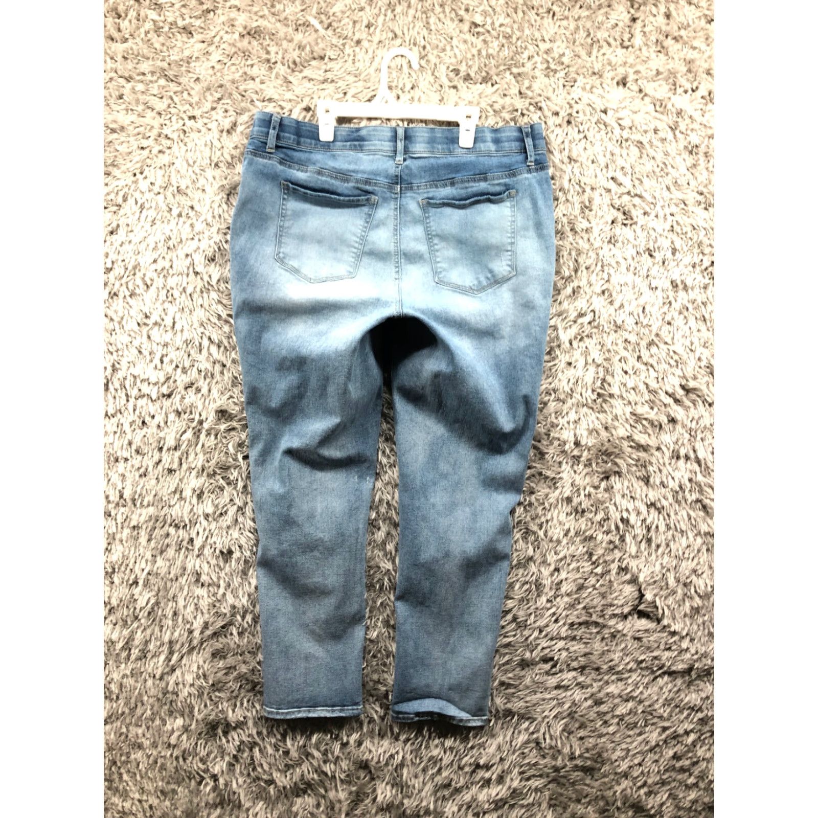 Vintage Woman Within Jeans 16W Plus Size Womens Rise Dark Wash Blue Denim Stretch Size 38" / US 16 / IT 52 - 7 Thumbnail
