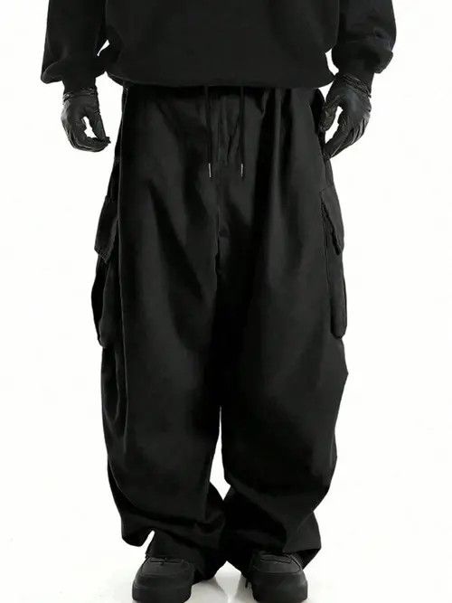 Japanese Brand Parachute Cargo multi-pocket pants gorpcore Wide leg Size US 32 / EU 48 - 4 Thumbnail