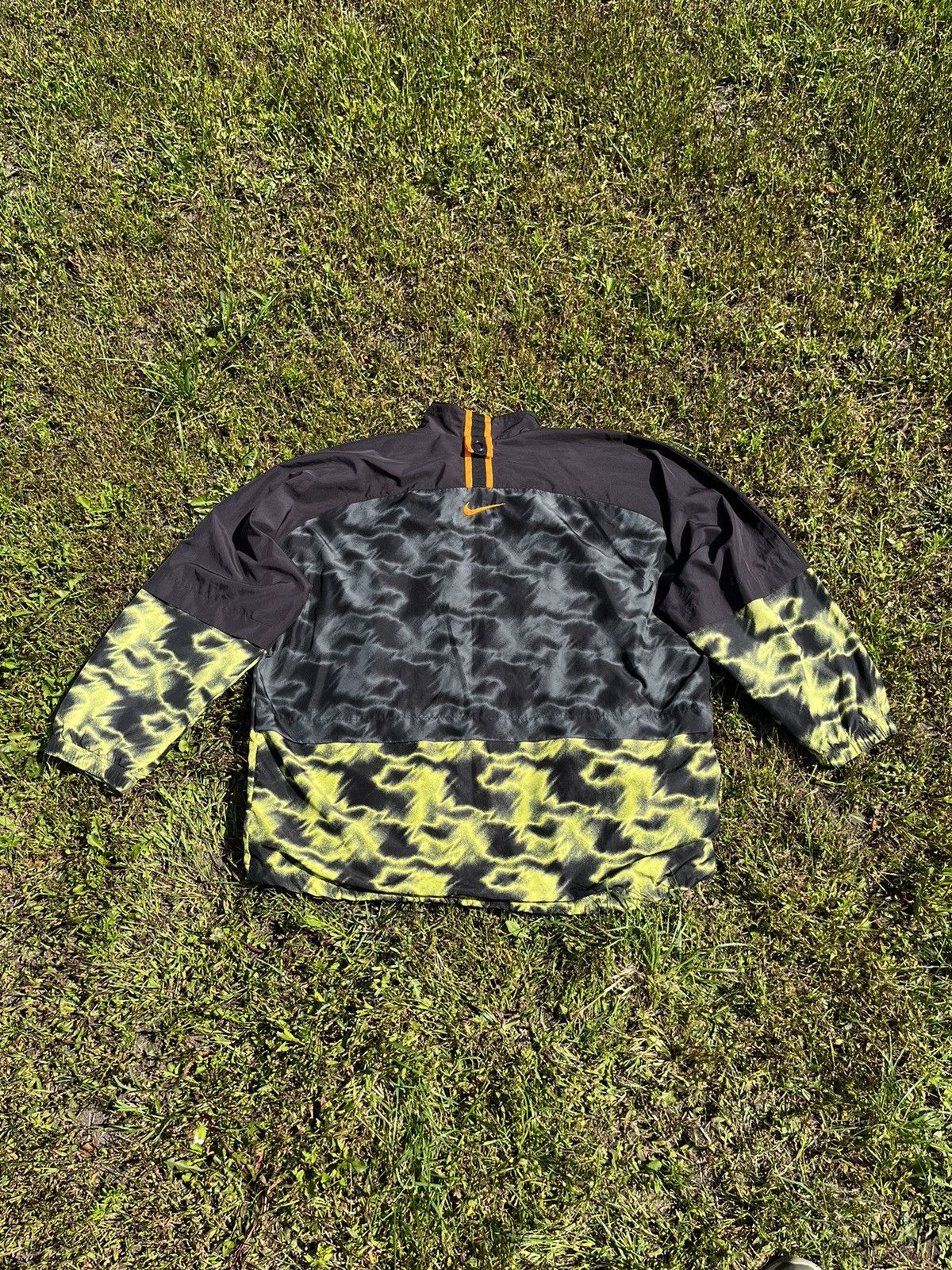 Nike × Vintage 🔥 NIKE CRAZY VINTAGE 90S Y2K NYLON SWOOSH LOGO WINDBREAKER Size US XL / EU 56 / 4 - 10 Thumbnail