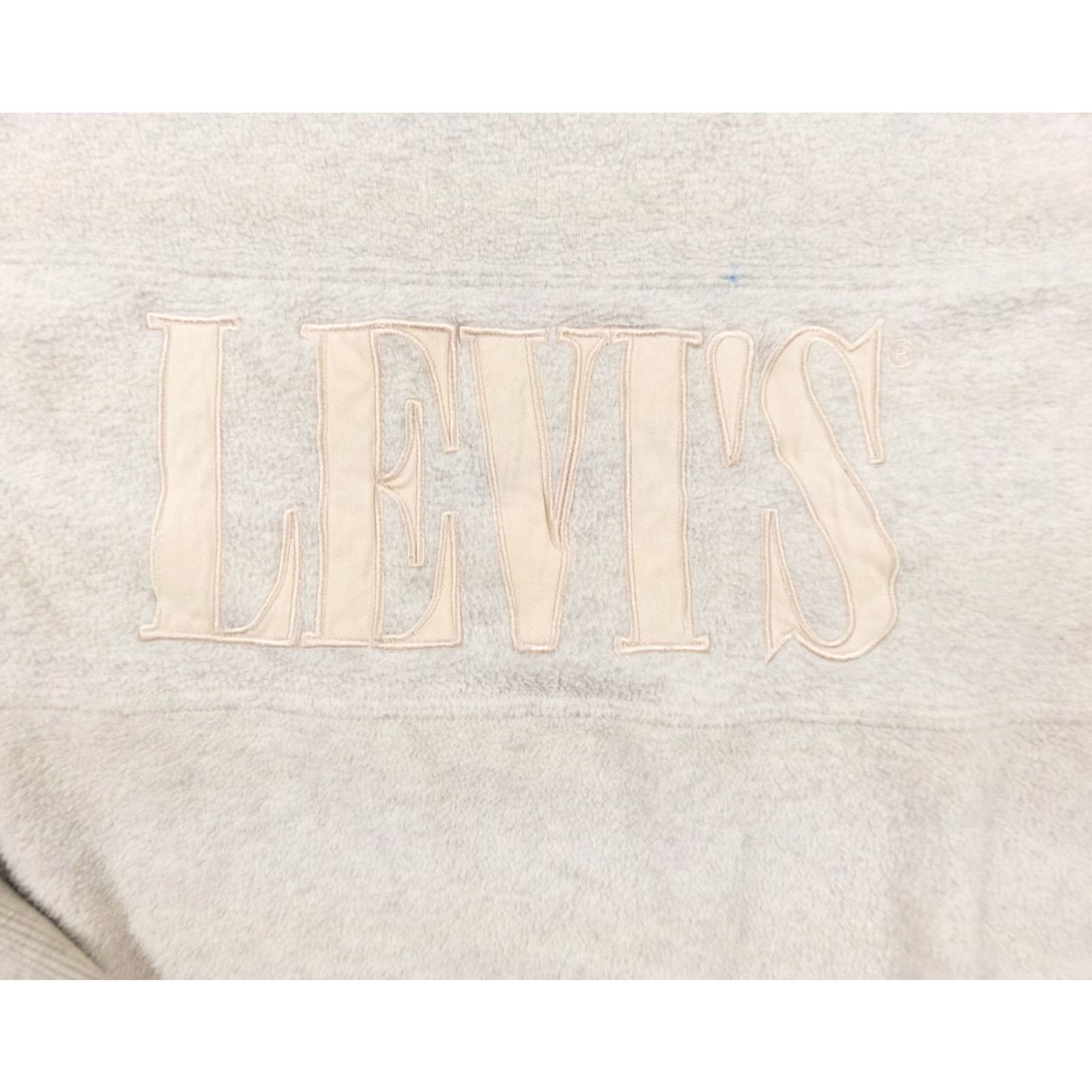 Levi's Levi's Adult Sweatshirt 2XL Relaxed Beige Fleece Polyester Crewneck Pullover Sweatshirt Size US XXL / EU 58 / 5 - 2 Thumbnail