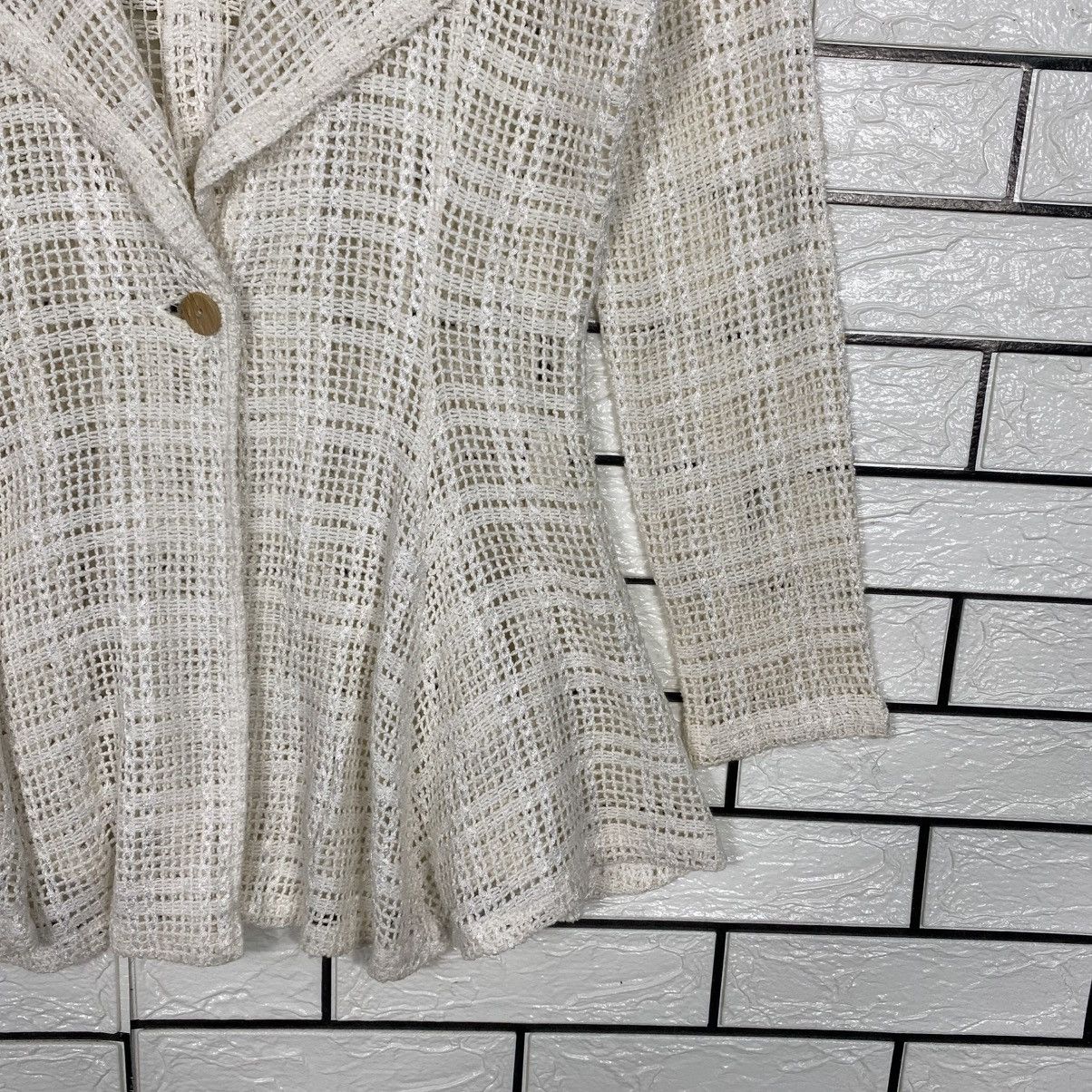Japanese Brand Hollywood Movie Knit Net Button Sweater Issey Miyake Size US M / EU 48-50 / 2 - 6 Thumbnail