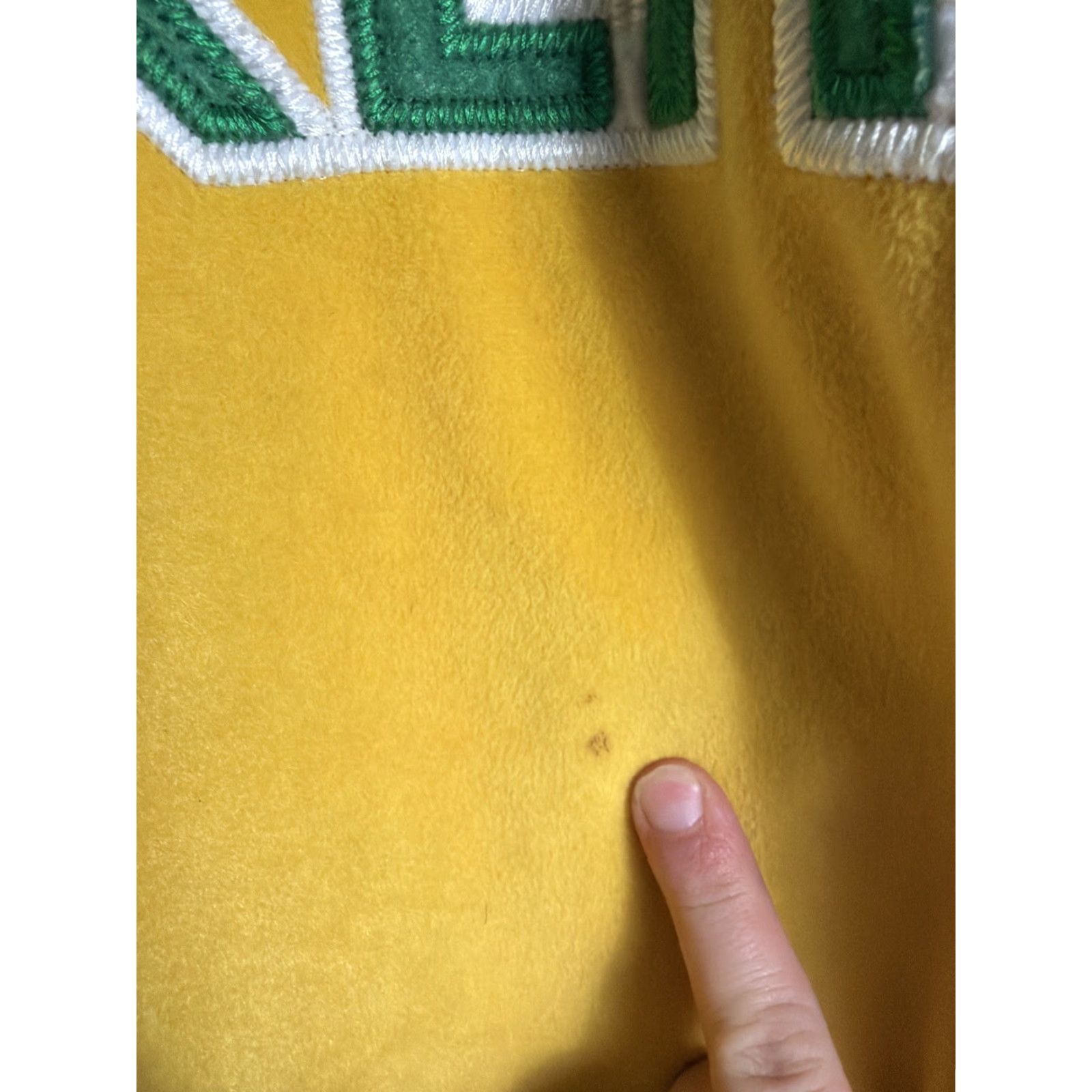 Vintage VINTAGE Y2K Men’s 3XL Pullover Oakland Long Sleeve Sweatshirt Green Yellow Hyphy Shirt Mens Size US XXL / EU 58 / 5 - 4 Thumbnail
