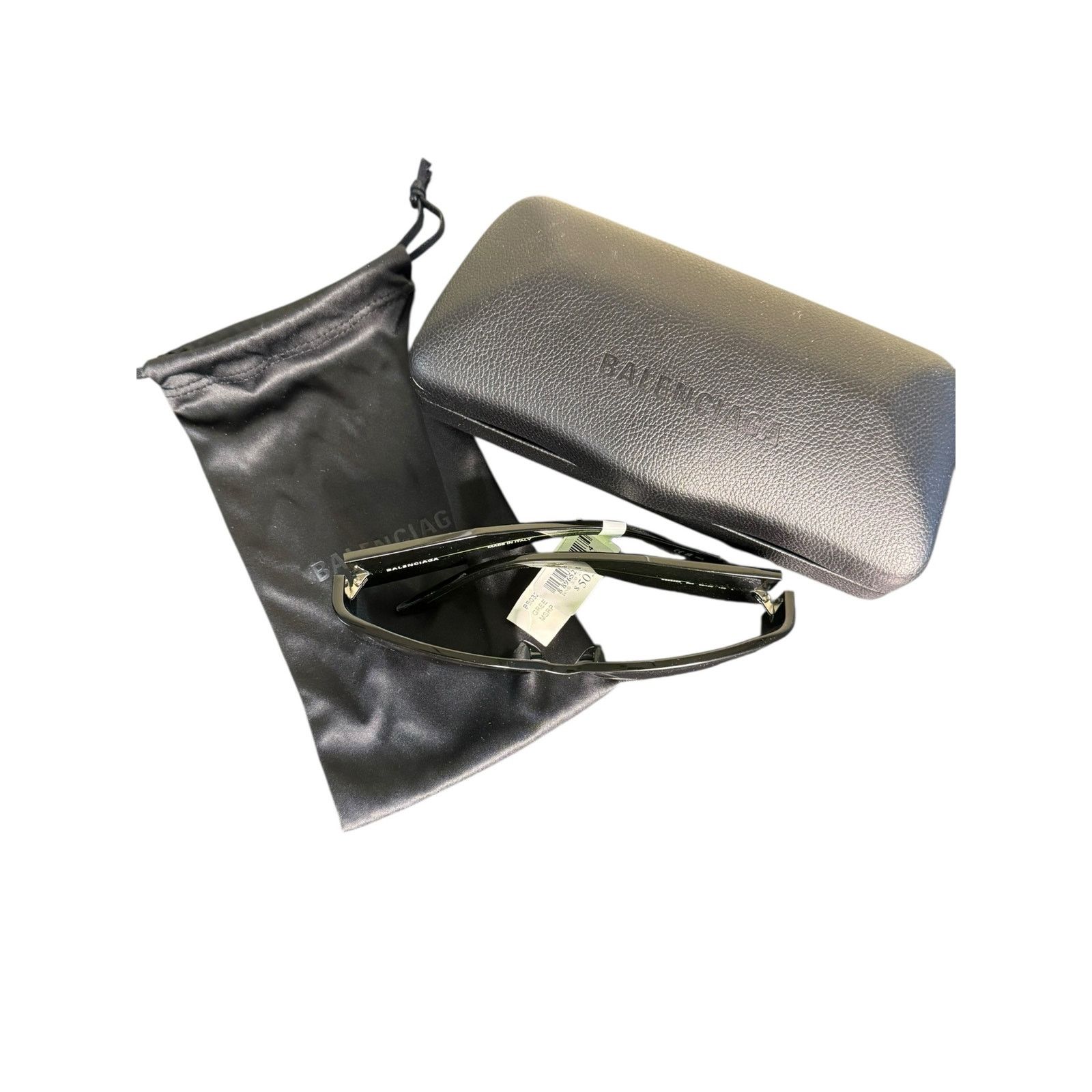 Balenciaga Balenciaga NWT Paper 56MM Rectangular Sunglasses in Green Size ONE SIZE - 4 Thumbnail