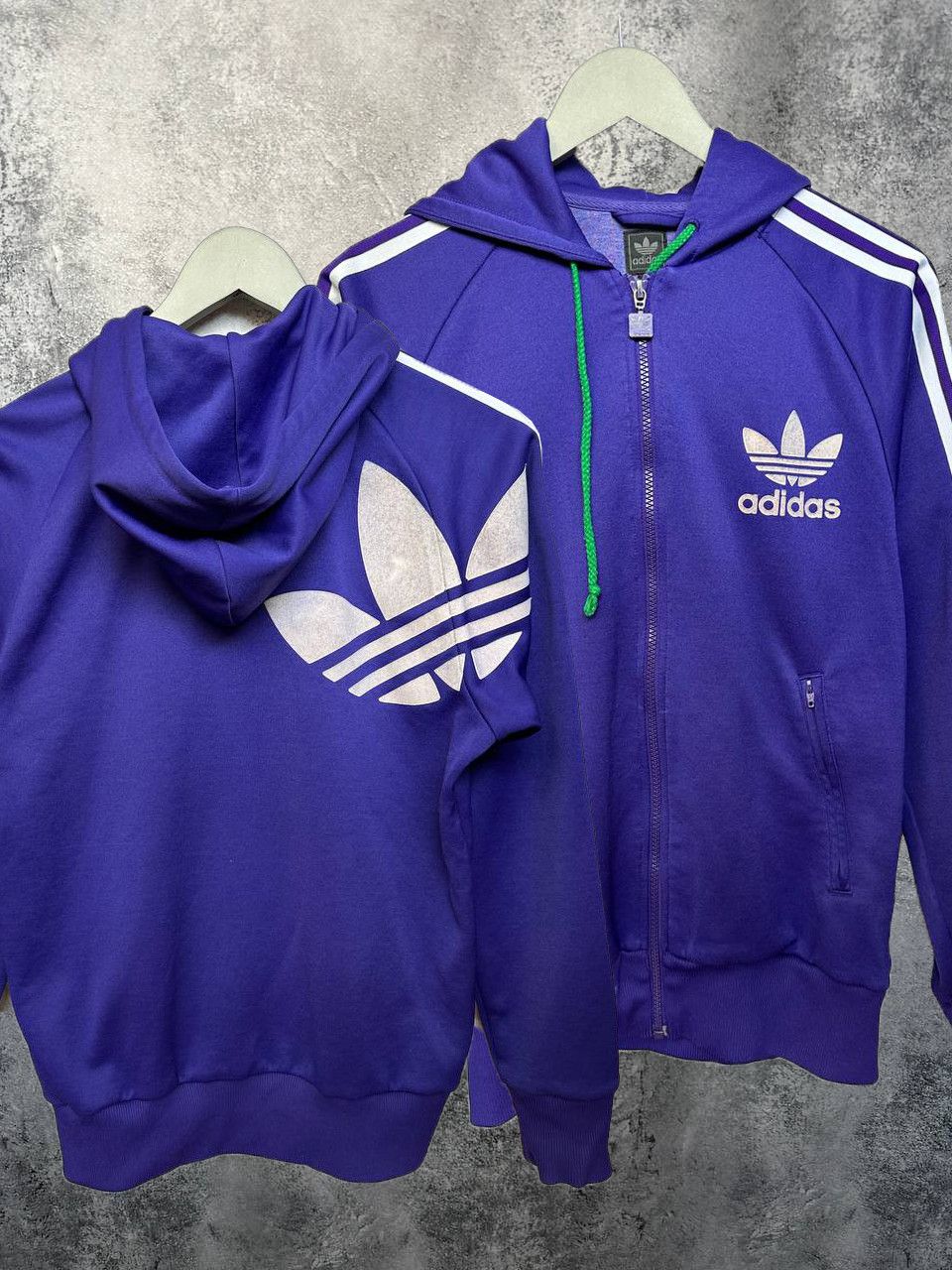 Adidas Adidas Originals Purple Full Zip Track Jacket Vintage Y2K Size US S / EU 44-46 / 1 - 1 Thumbnail