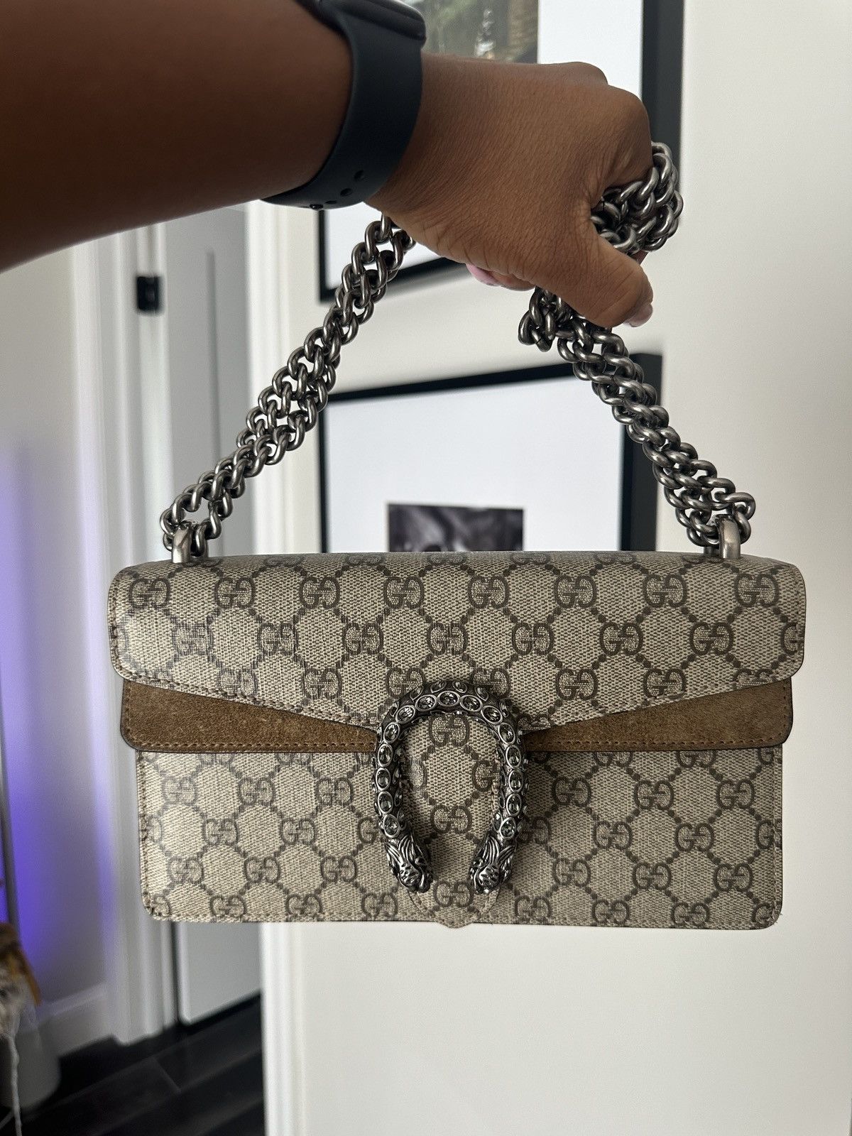 Gucci GG Supreme Monogram Medium Dionysus Shoulder Bag Size ONE SIZE - 1 Thumbnail