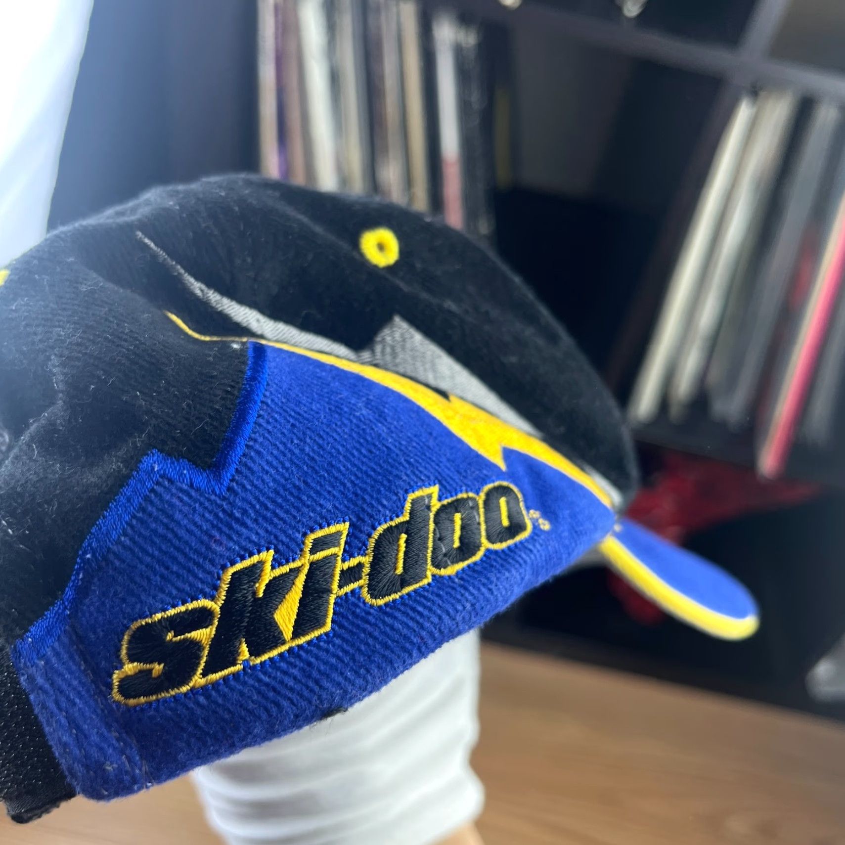Vintage VINTAGE Ski-Doo MXZ Rev Motocross Strapback Hat – 90s Snowmobile Cap Men One Size Black Baseball Cap Mens Size ONE SIZE - 4 Thumbnail