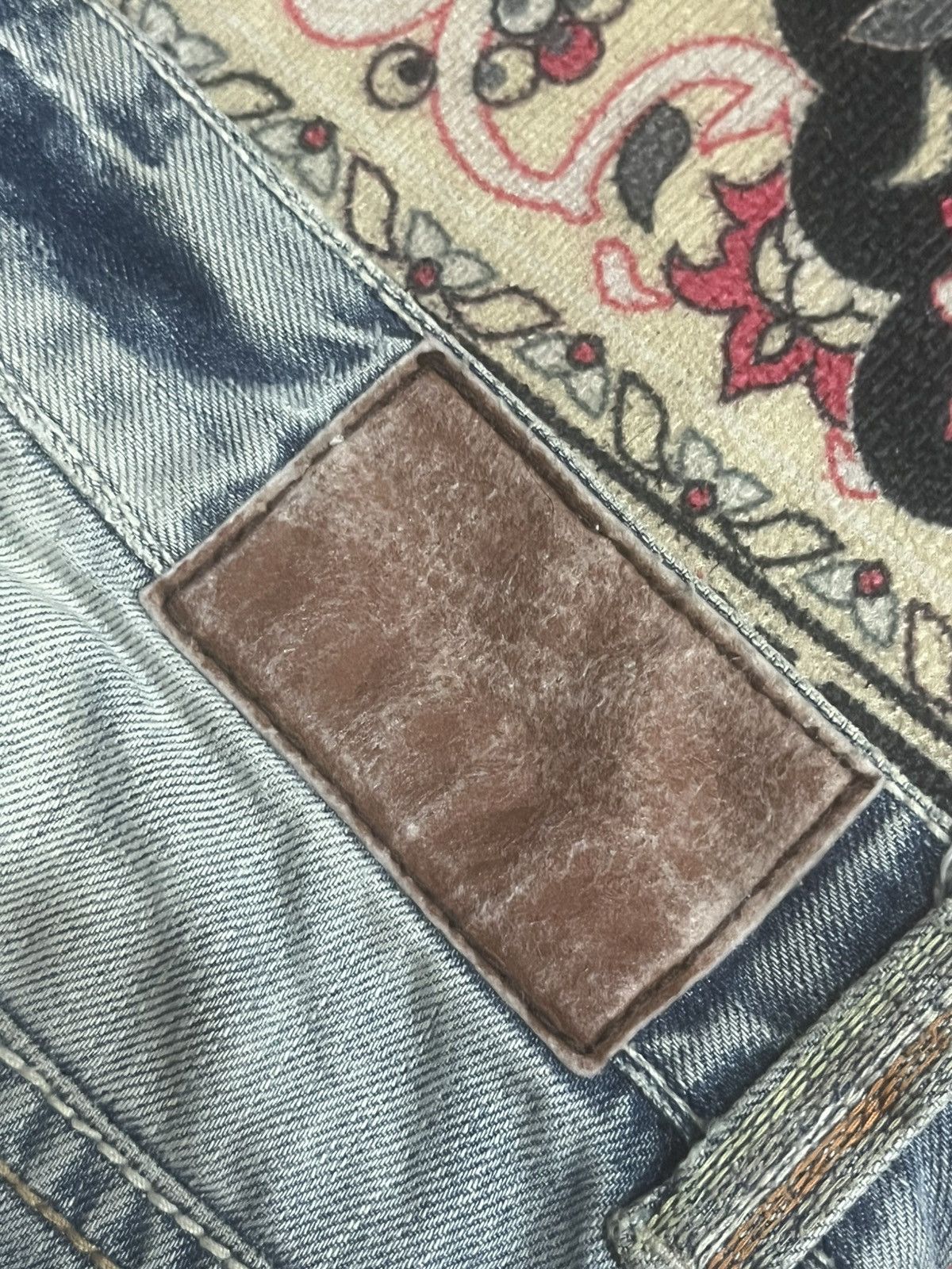 Japanese Brand Japanese Brand Shame Jeans Sashiko Patch Stitch Light Denim Size US 30 / EU 46 - 8 Thumbnail