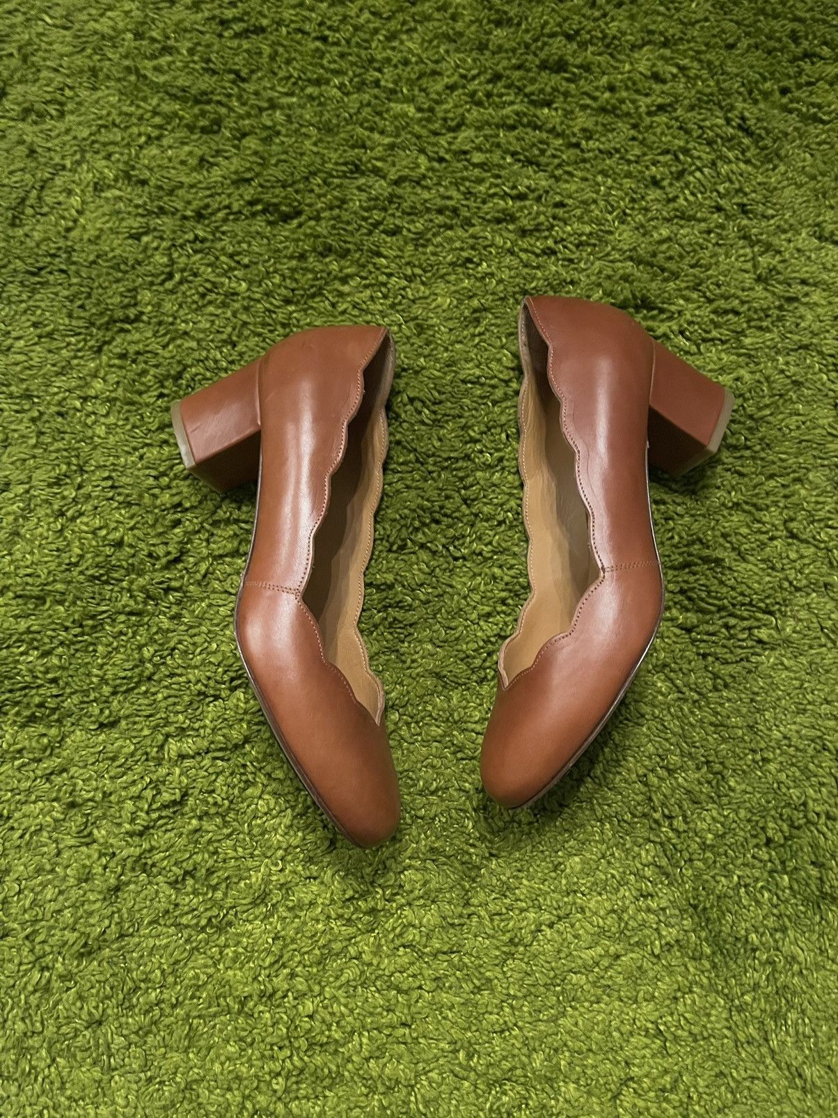 Designer × Sezane Sezane real leather heels shoes Size US 7 / IT 37 - 3 Thumbnail
