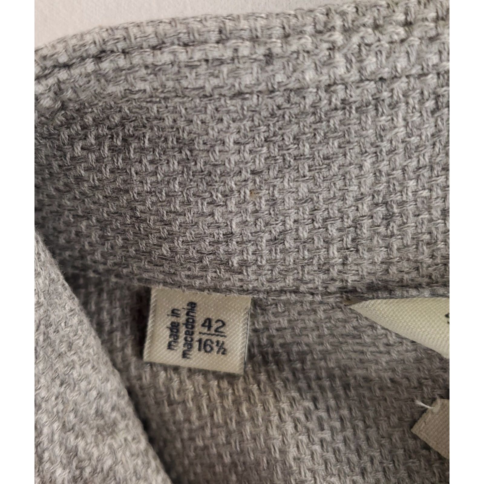 Suitsupply Suitsupply Button Up Shirt Waffle Knit Egyptian Cotton Gray Mens 16.5-42 Shirt Long Sleeve Regular Men Mens Gray 16.5 Size US XL / EU 56 / 4 - 3 Thumbnail