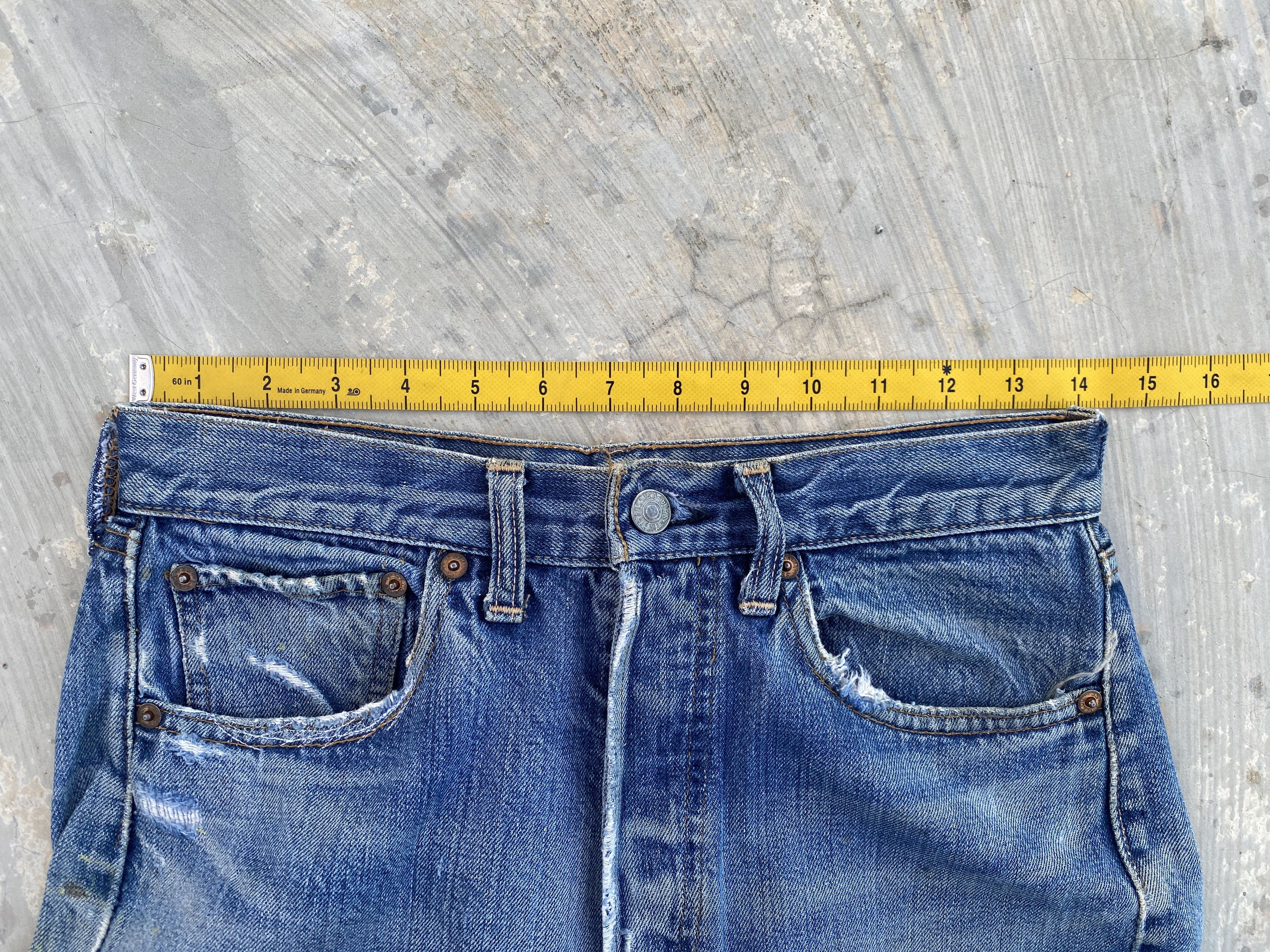 Levi's × Vintage Vintage 60/70s Levis 501 Big E Redline #6 Selvedge Jeans Size US 28 / EU 44 - 15 Thumbnail