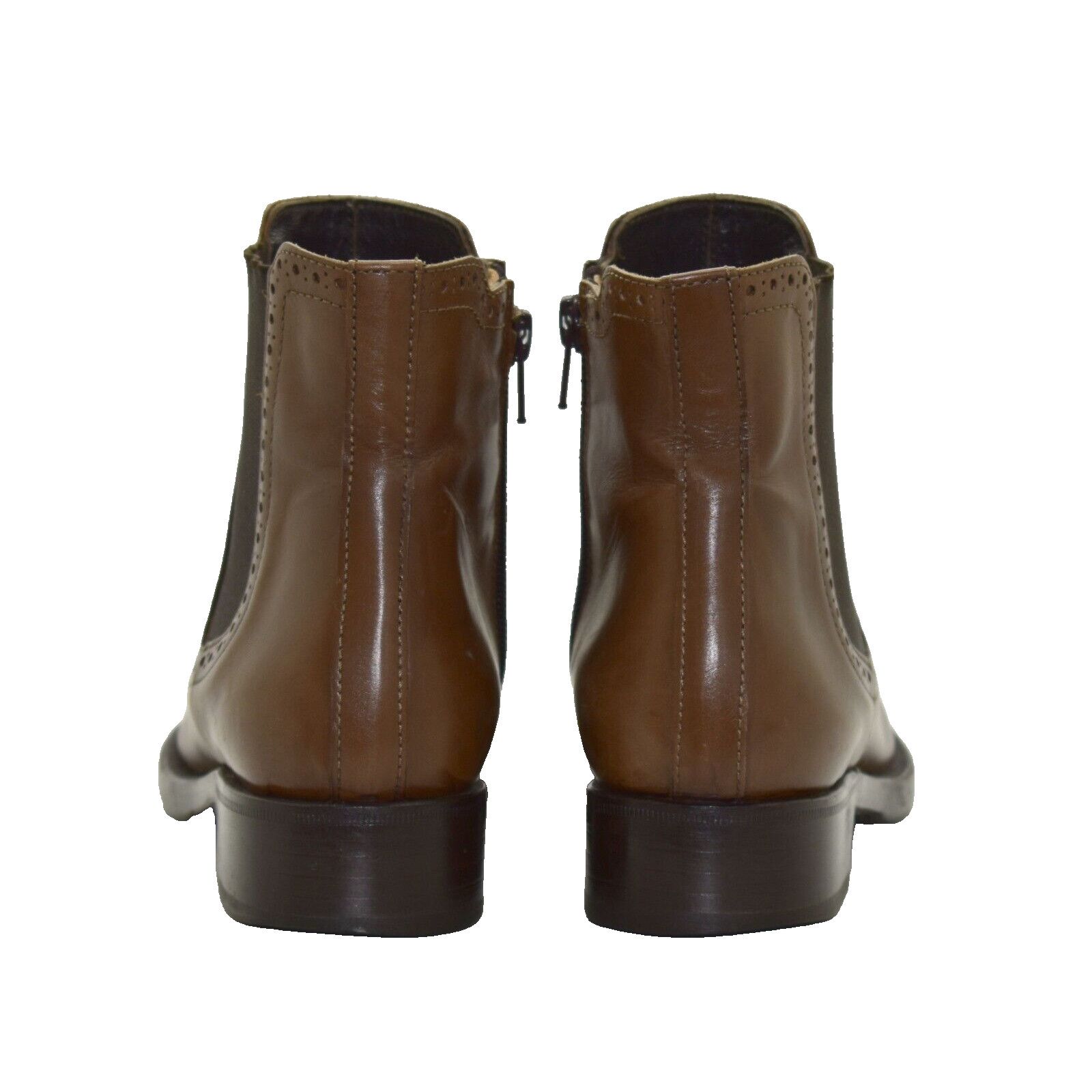 AGL AGL ATTILIO GIUSTI LEOMBRUNI Brown Leather Chelsea Boots 37 Size US 7 / IT 37 - 4 Thumbnail