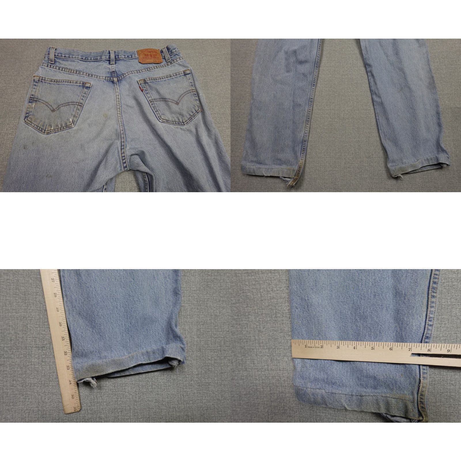Levi's VINTAGE Levi's 550 Jeans Men 36x34 Blue Relaxed Fit Light Wash 90s Grunge Mens Size US 36 / EU 52 - 8 Thumbnail