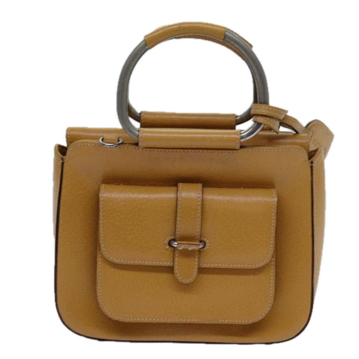 Gucci GUCCI Hand Bag Leather Brown Size ONE SIZE - 13 Thumbnail