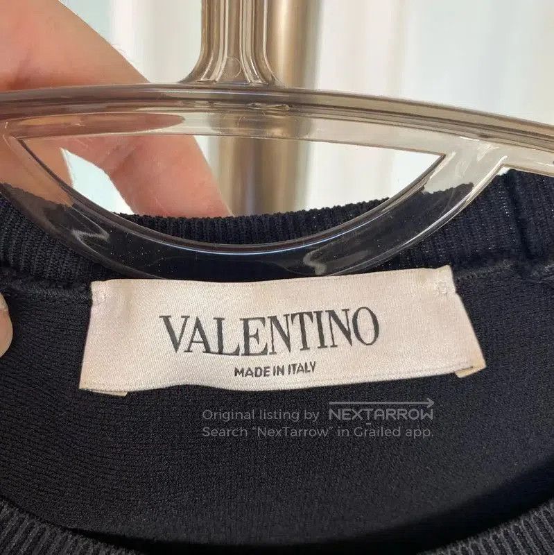 Valentino Valentino Black Knit Dress with Lace Details . Size M / US 6-8 / IT 42-44 - 3 Thumbnail