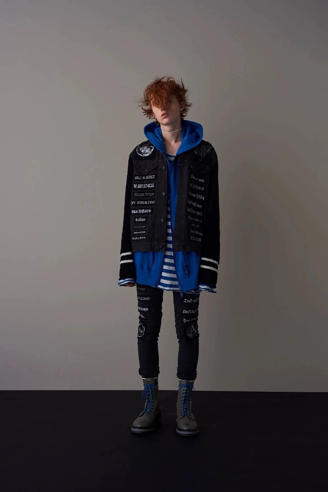 Undercover Undercover 18SS JOY DIVISION Paneled Oversize Denim Jacket Size US M / EU 48-50 / 2 - 8 Thumbnail