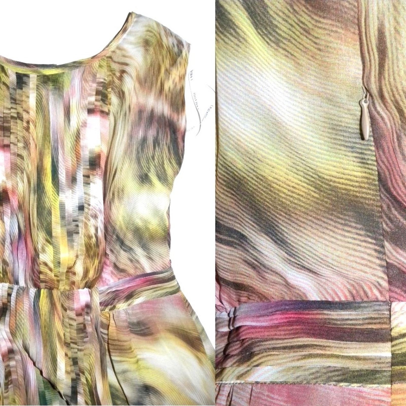 Ellen Tracy Ellen Tracy Multi Color Career Sleeveless Office Dress 6 Size S / US 4 / IT 40 - 7 Thumbnail
