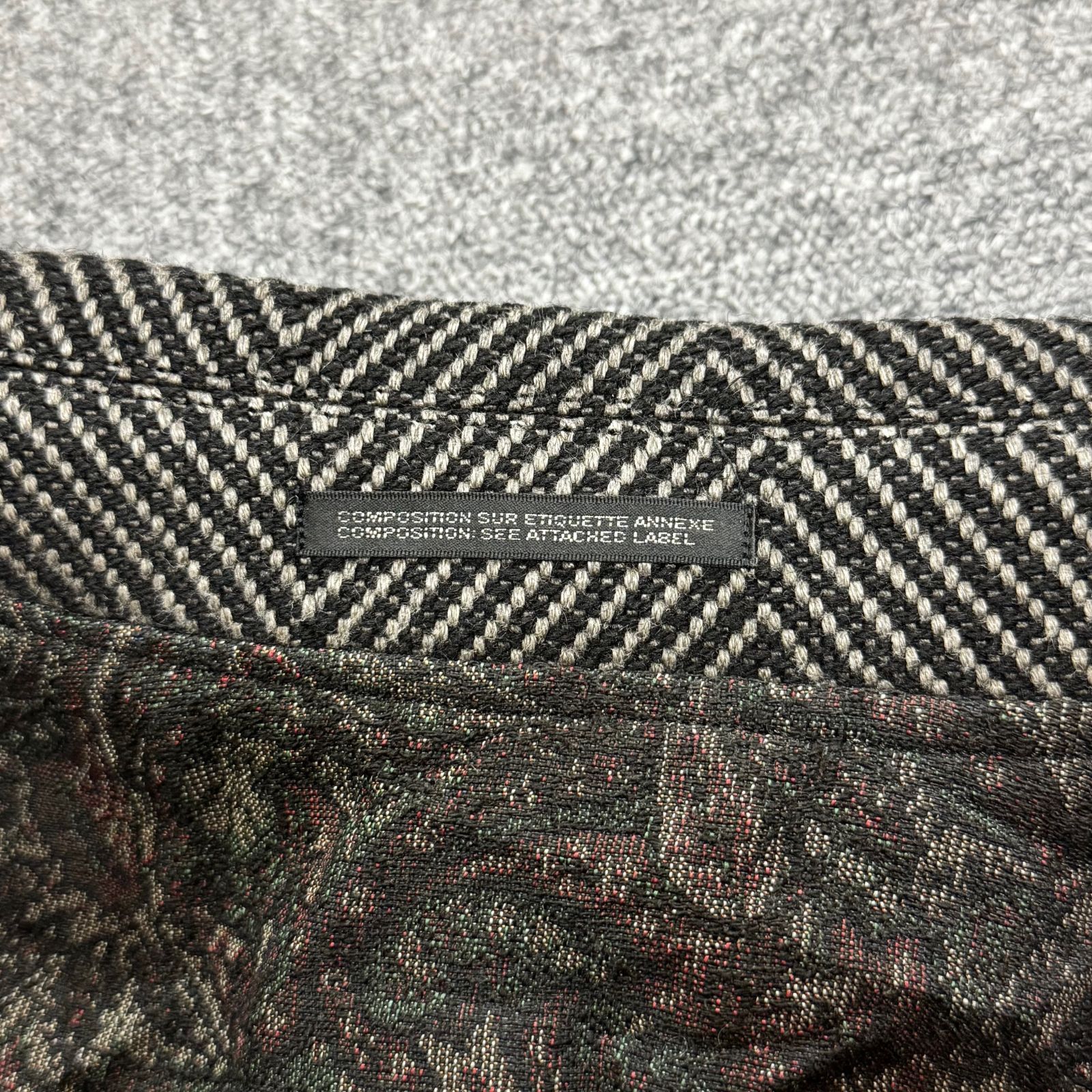 Yohji Yamamoto yohji yamamoto pour homme 24AW HERRINGBONE FRINGE BOUSON Size US M / EU 48-50 / 2 - 3 Thumbnail