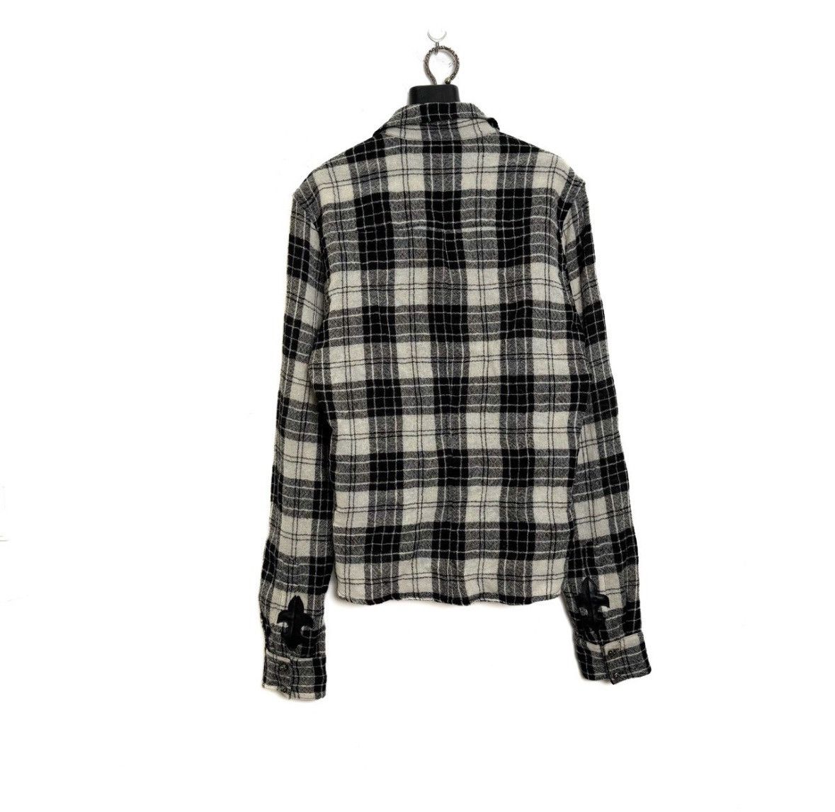 Chrome Hearts Fleur de lis leather patch wool flannel Size US M / EU 48-50 / 2 - 1 Thumbnail