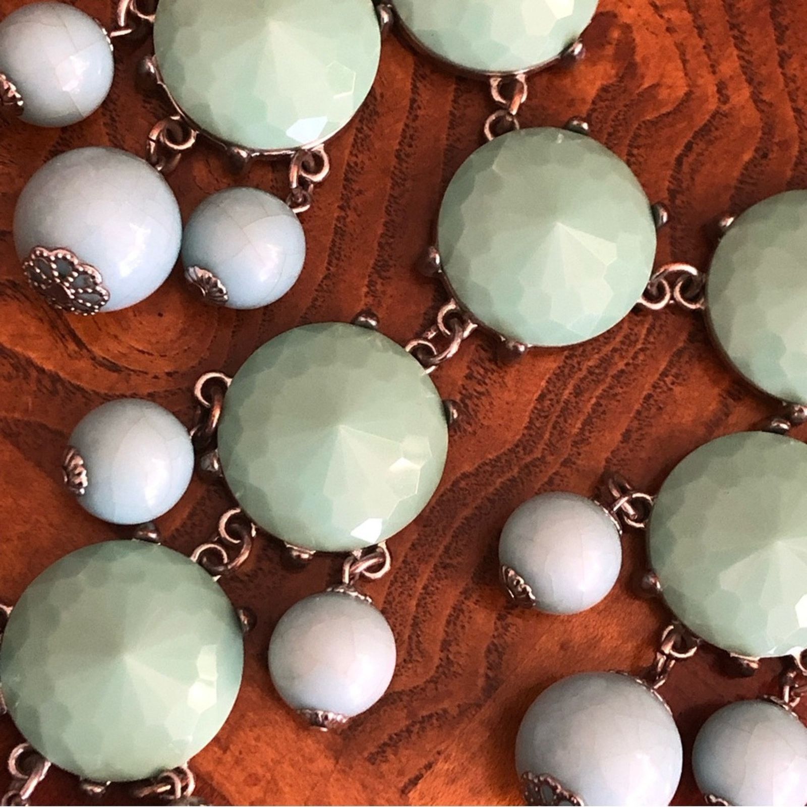 Jewelry Large heavy turquoise blue & green bold necklace Size ONE SIZE - 8 Thumbnail