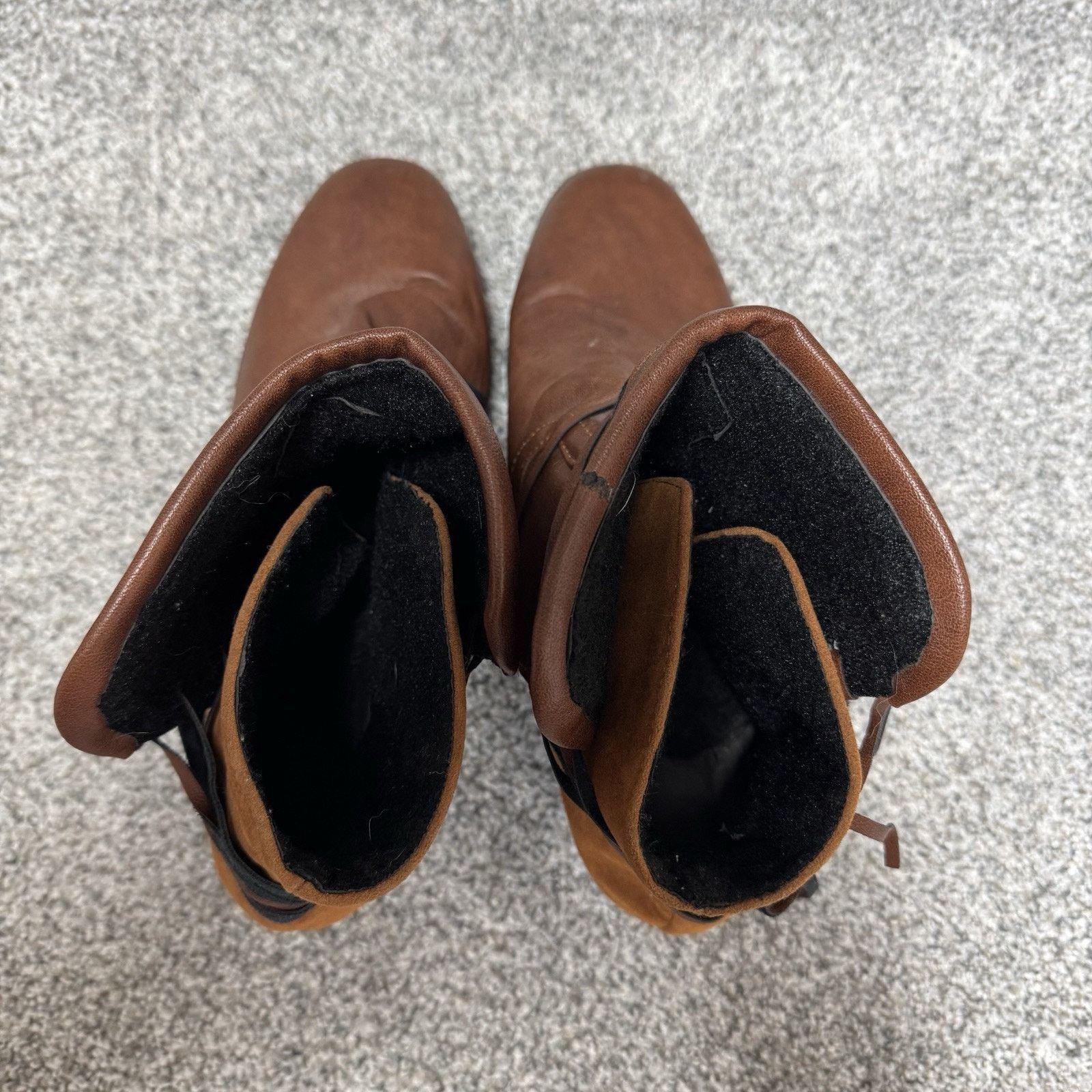 Other Suede Leather Ankle Boots Women Size 10.5 Boho Western Retro Size US 10.5 / IT 40.5 - 8 Thumbnail