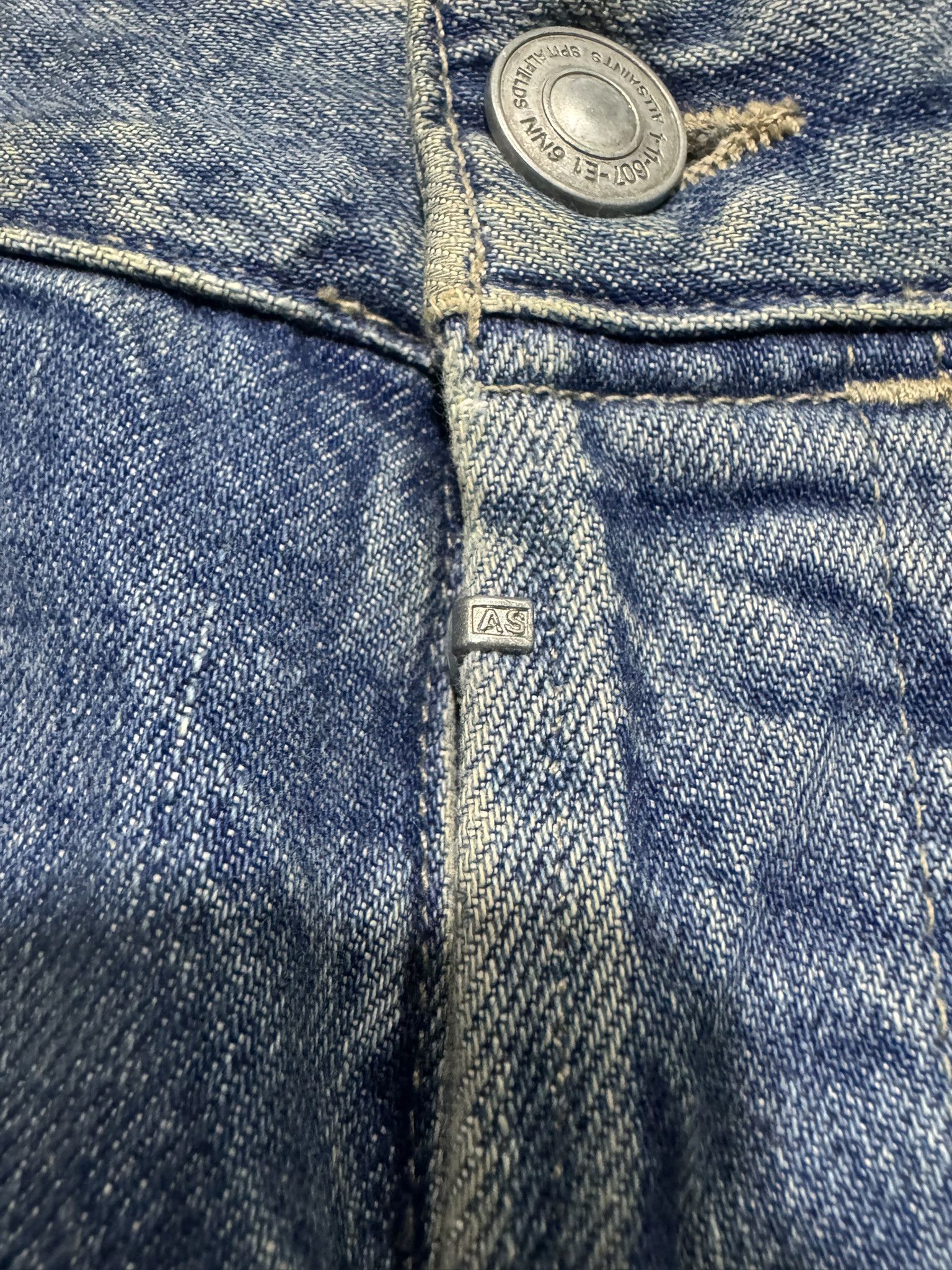 Allsaints × Japanese Brand ALLSAINT Pistol Fit Distressed Denim Jeans Size US 32 / EU 48 - 7 Thumbnail