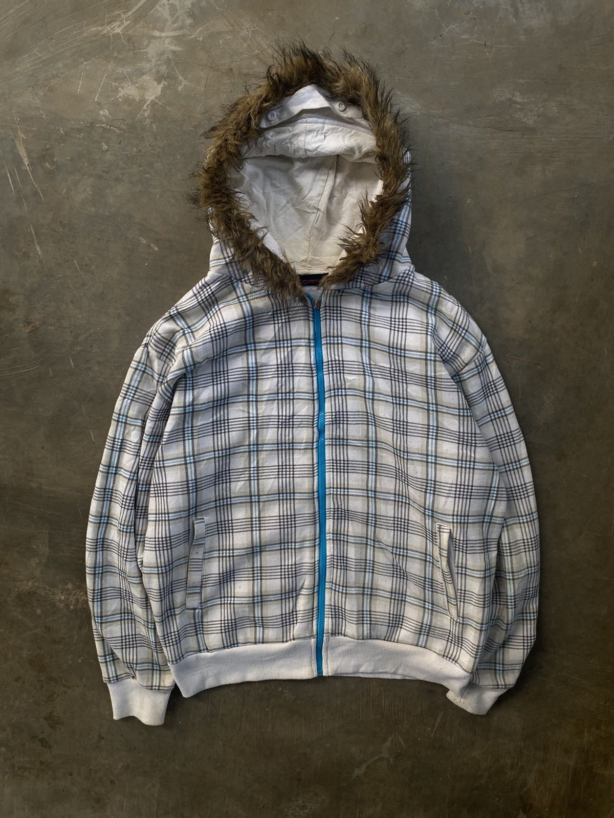 If Six Was Nine × Japanese Brand × Le Grande Bleu (L.G.B.) Euroyal y2k style with fur Zip Up Hoodie Size US L / EU 52-54 / 3 - 1 Thumbnail