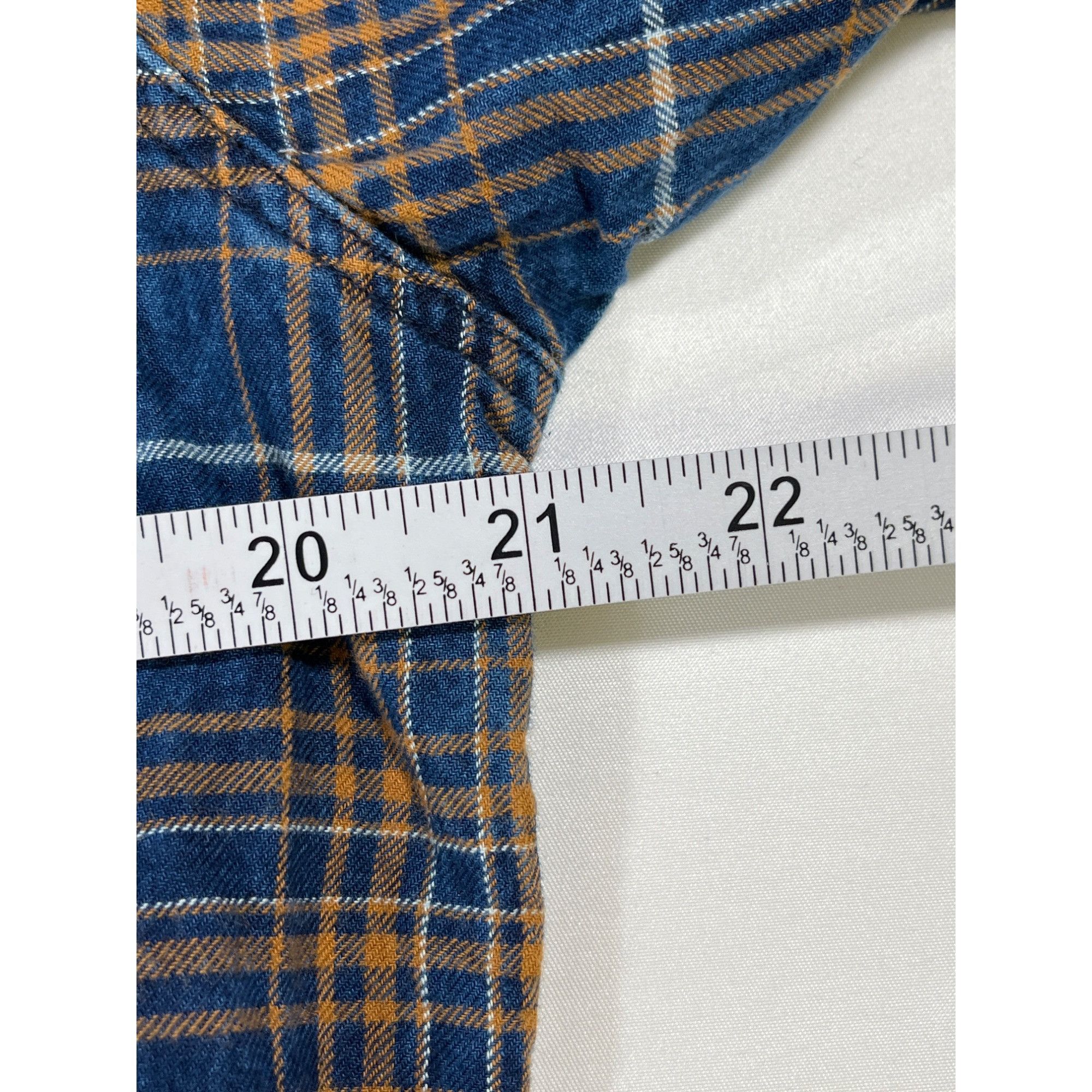 Designer Nickle And Iron SKU 7621 Mens Blue and Orange Long Sleeve Pl Size US L / EU 52-54 / 3 - 4 Thumbnail