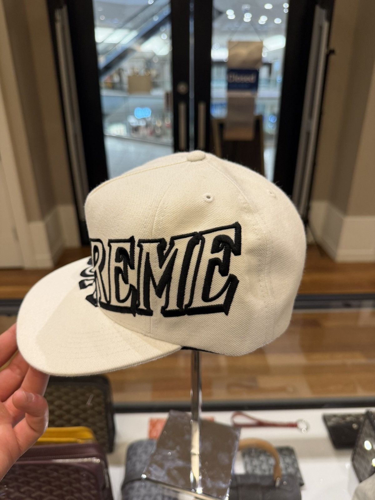 Supreme Supreme Overlap 5 Panel Hat - White Size ONE SIZE - 2 Thumbnail
