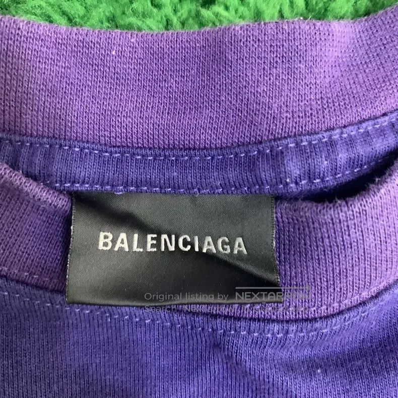 Balenciaga Balenciaga Blue Cola Logo Round Neck Short Sleeve T-Shirt Size US S / EU 44-46 / 1 - 3 Thumbnail