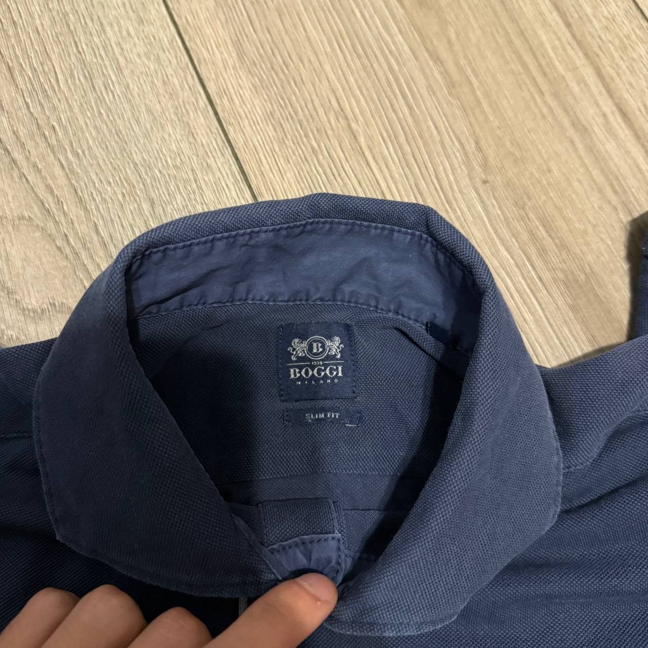 Boggi boggi milano men shirt buttons up Slim Fit Size S Blue Size US S / EU 44-46 / 1 - 3 Thumbnail