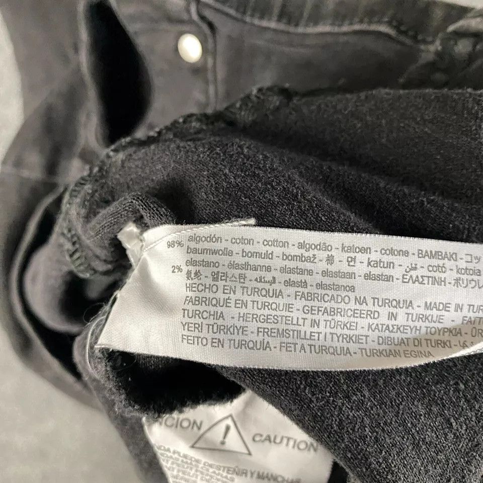 Zara Zara Dress Women's XSD Denim Charcoal Stretch Shirt Sheath Size XS / US 0-2 / IT 36-38 - 6 Thumbnail