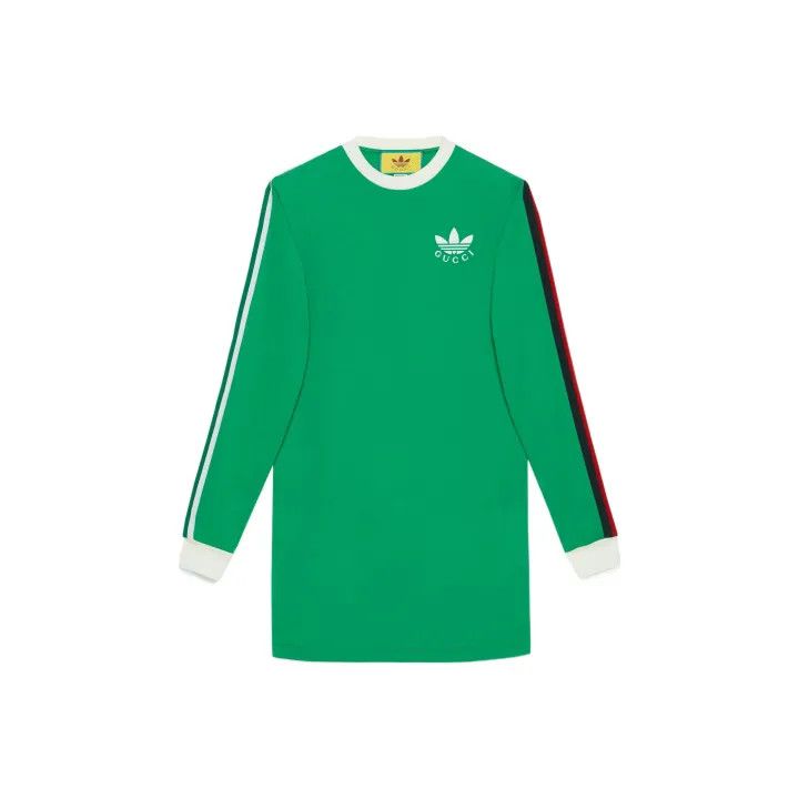 Gucci Gucci Green Long Sleeve Dress Size XXS / US 00 / IT 34 - 1 Thumbnail