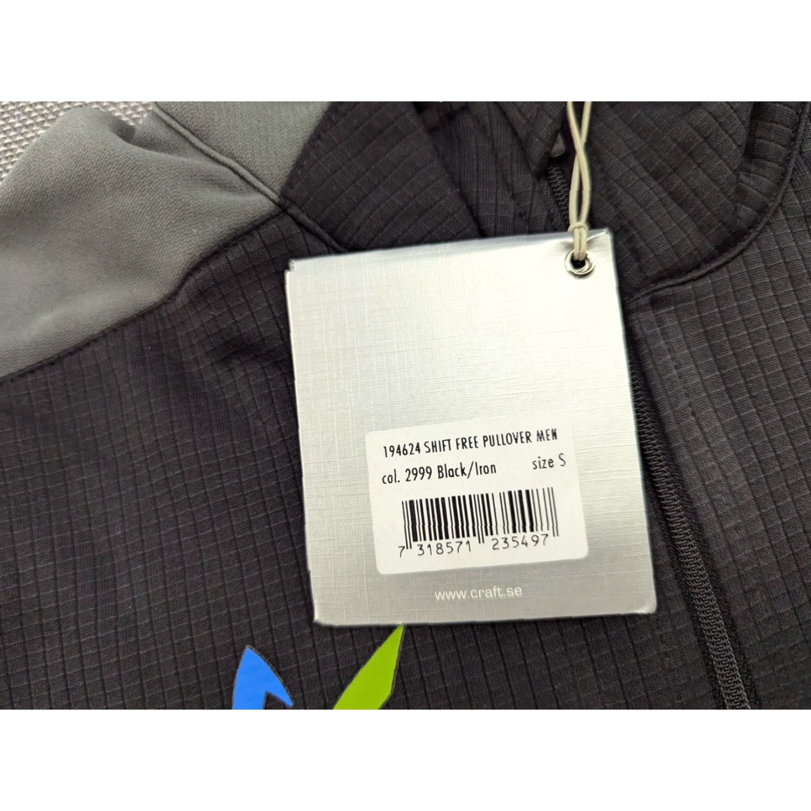 Layer 8 CRAFT Mens Ski Top Sparebank 1/4 Zip Gray Fleece Mid Layer Jacket Small Size US S / EU 44-46 / 1 - 4 Thumbnail
