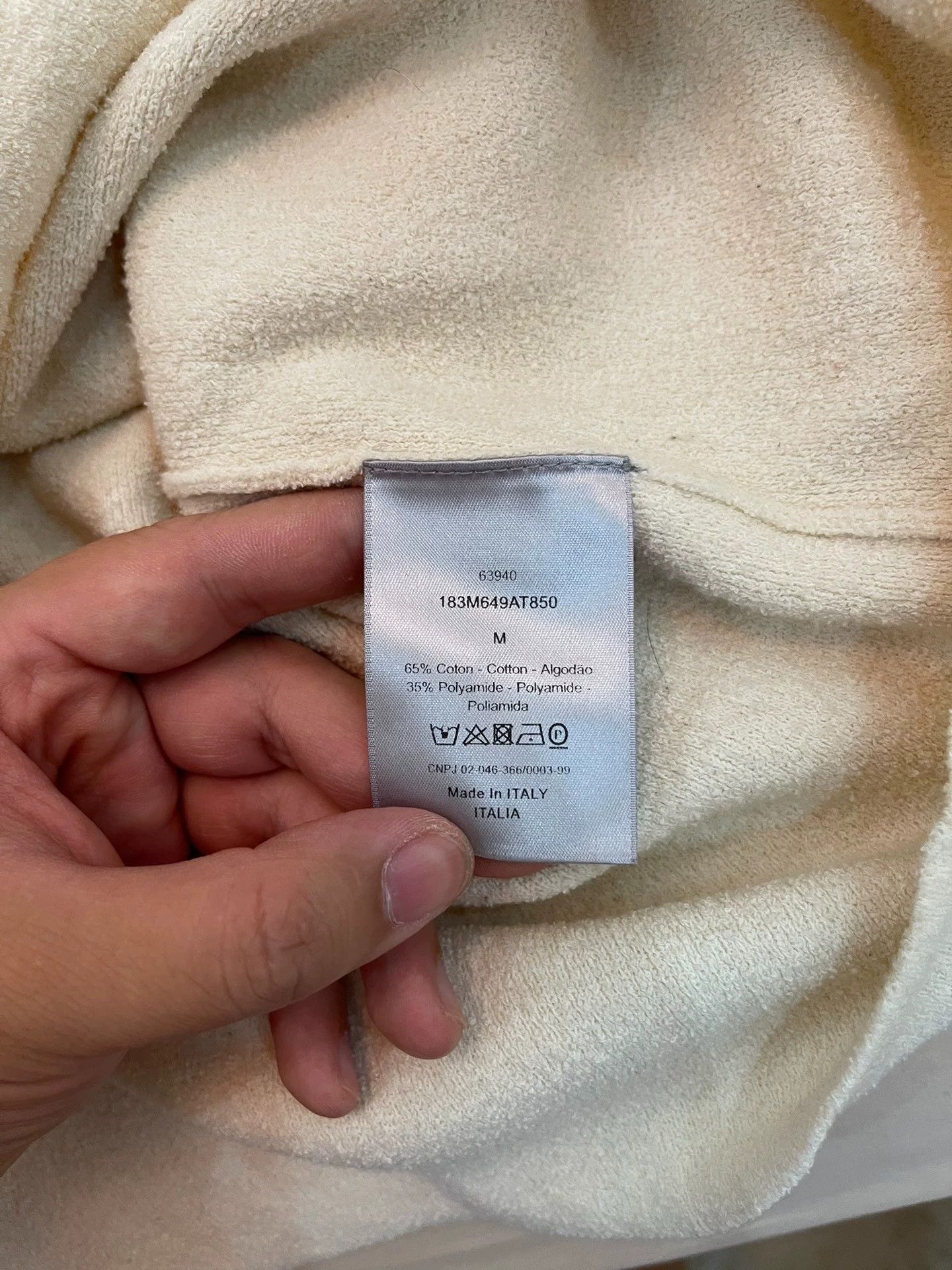 Dior DIOR Towel All-Over Dior Logo M Tee (Worn, Unwashed) Size US M / EU 48-50 / 2 - 5 Thumbnail