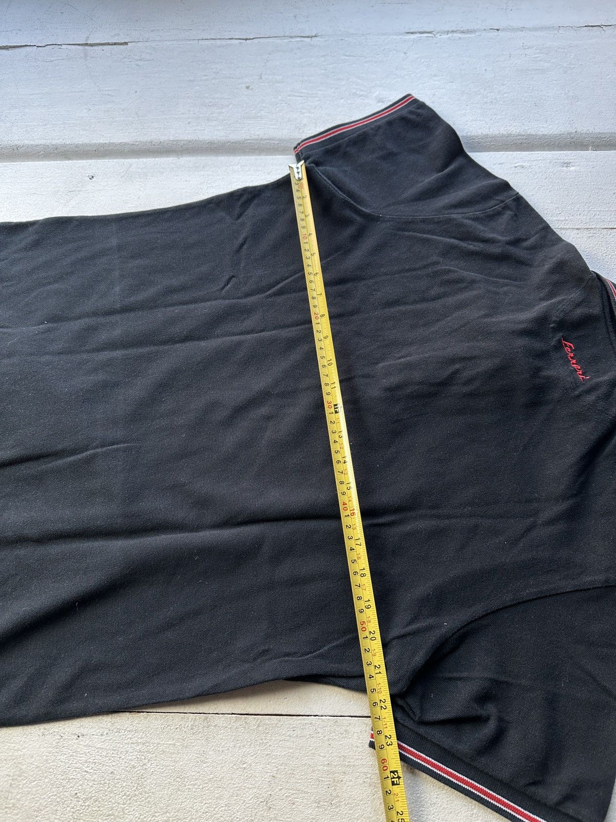 Ferrari 🚨RACING FERRARI BLACK POLO LOGO SPORT TEE MEN BLACK FADE Size US XL / EU 56 / 4 - 15 Thumbnail