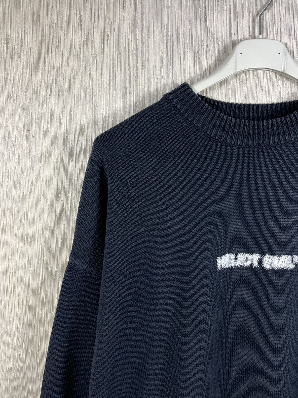 Heliot Emil Heliot Emil oversized knit sweater blurred central logo tm Size US M / EU 48-50 / 2 - 3 Thumbnail