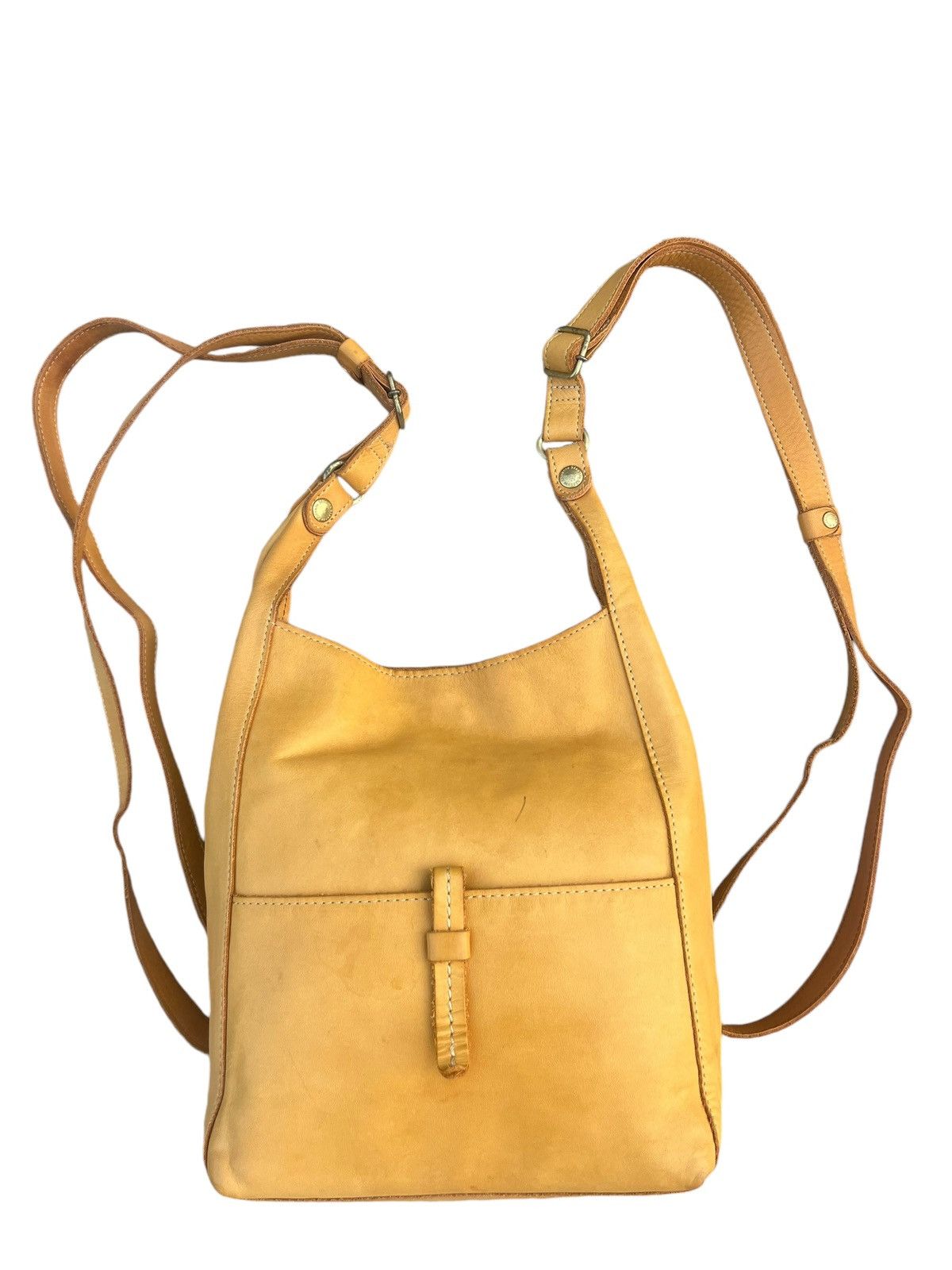 Leather Kissora Japan Fade Patina Leather Mini Backpack Bag Rucksack Size ONE SIZE - 7 Thumbnail