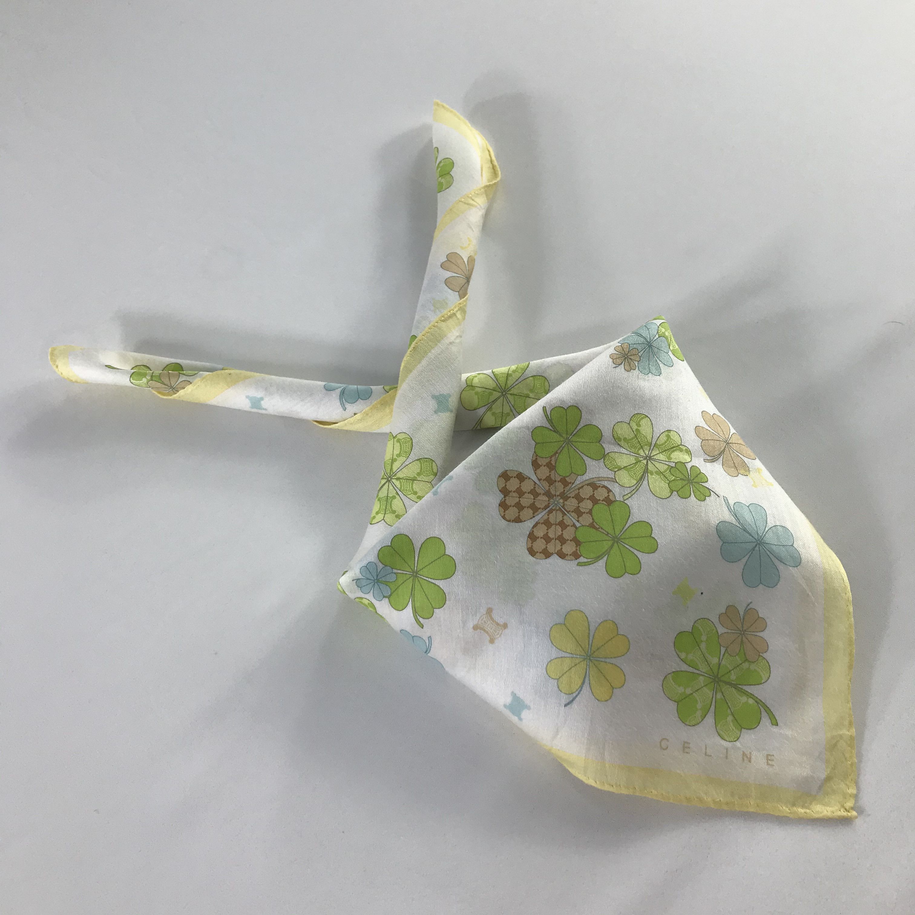 Celine × Vintage Celine Bandana / Handkerchief / Neckerchief - S840 Size ONE SIZE - 4 Thumbnail