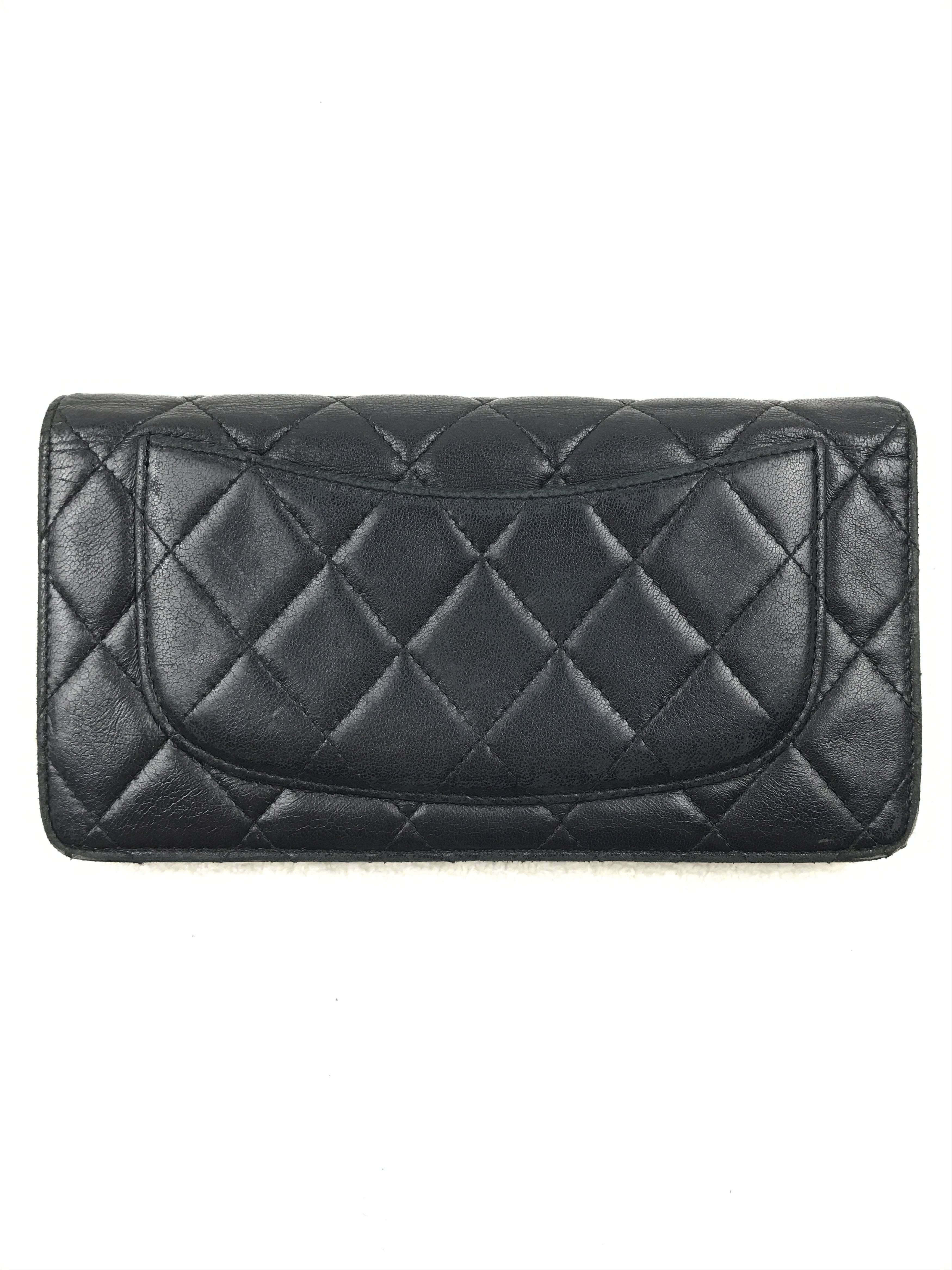 Chanel × Vintage Chanel L-Yen Wallet Classic Long Flap Chanel Wallet Size ONE SIZE - 3 Thumbnail