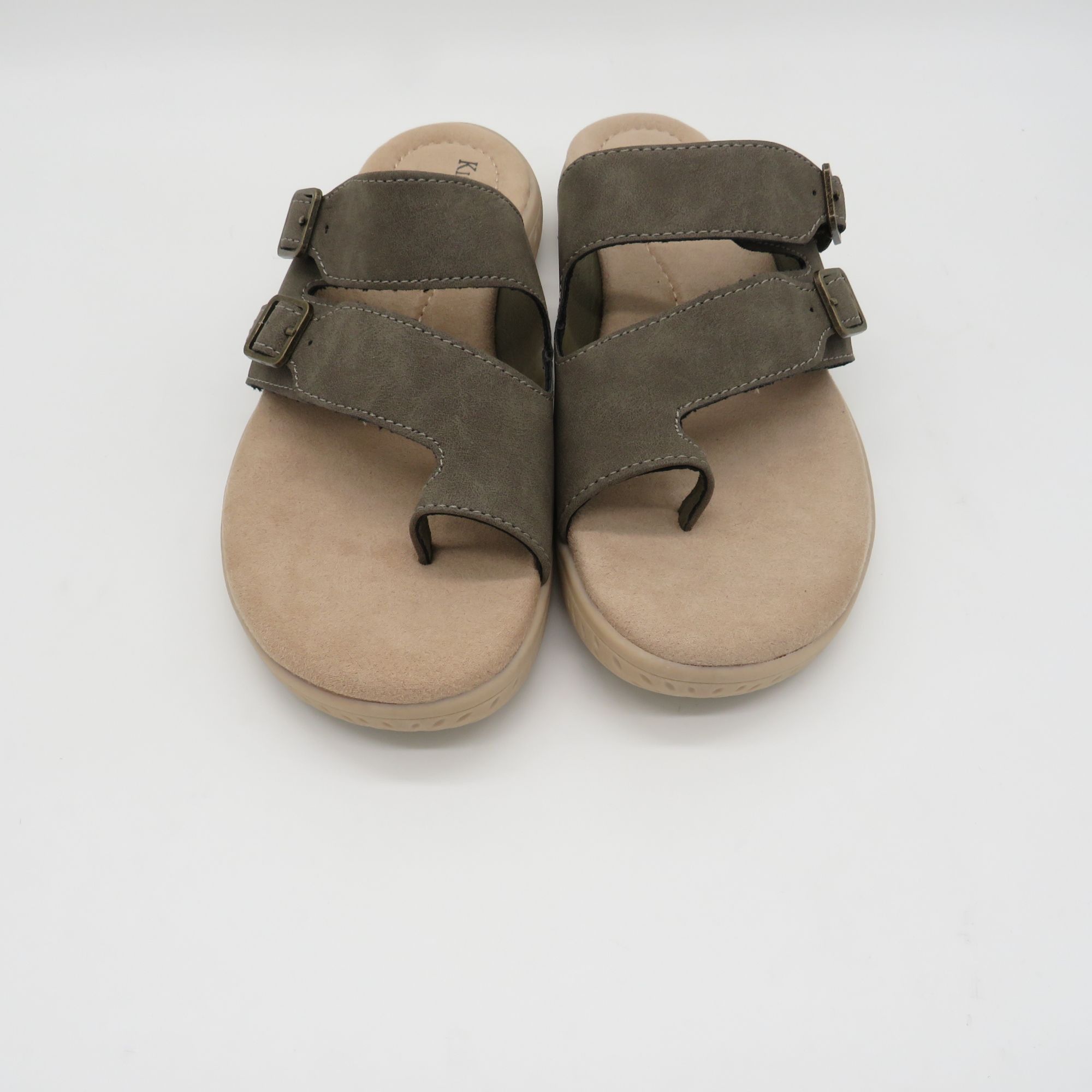 Other Kim Rogers Womens Ultra Comfort Sandals olive Dual Strap Sli Size US 8.5 / IT 38.5 - 2 Thumbnail